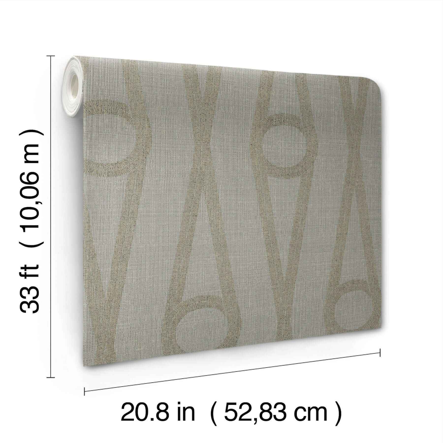 Henlein Grey Wallpaper - York Wallcoverings - AB3013 - York Wallcoverings Wallpaper