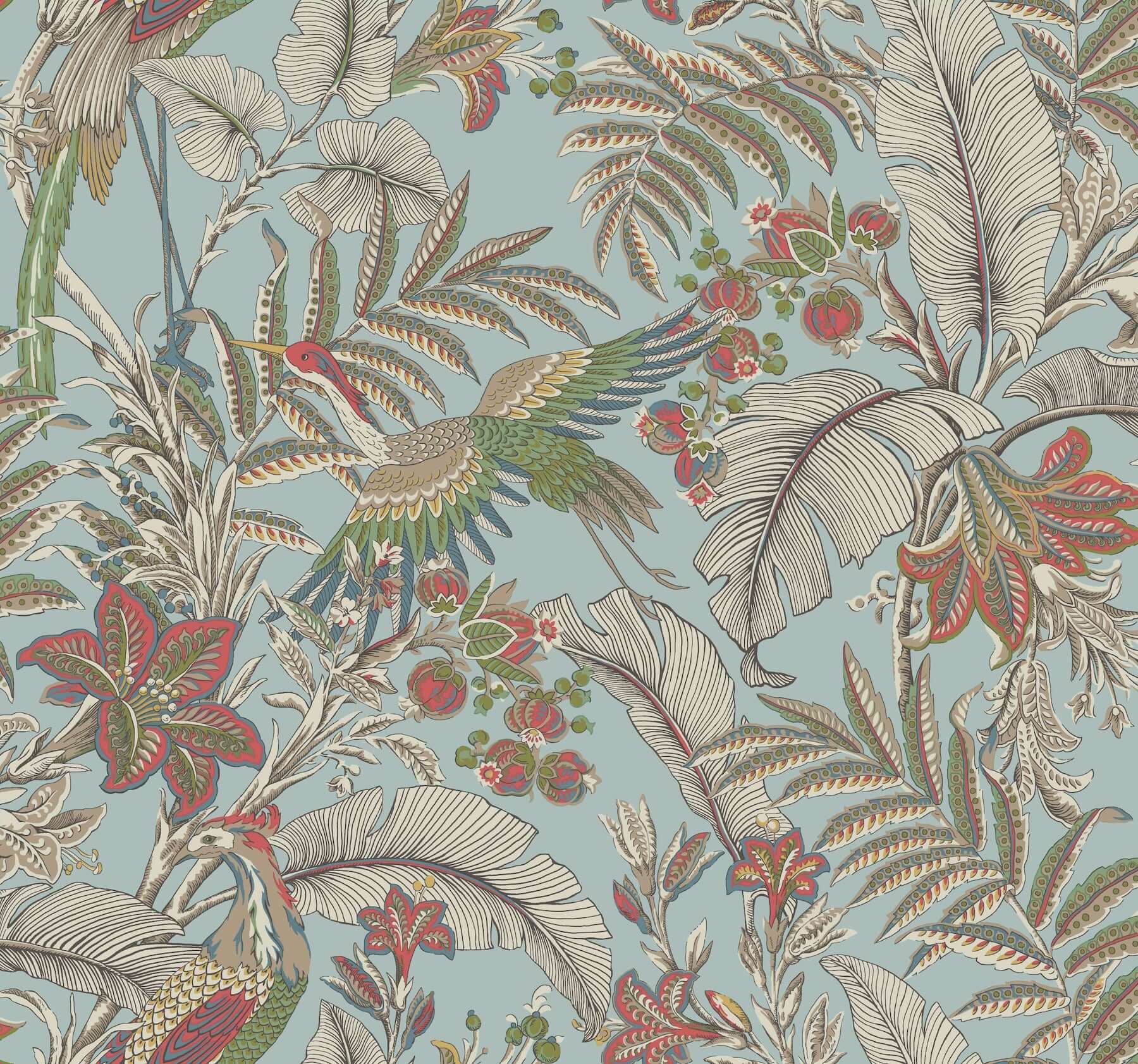heronwood-sky-blue-wallpaper-york-wallcoverings-ab3102 - York Wallpaper Wallpaper