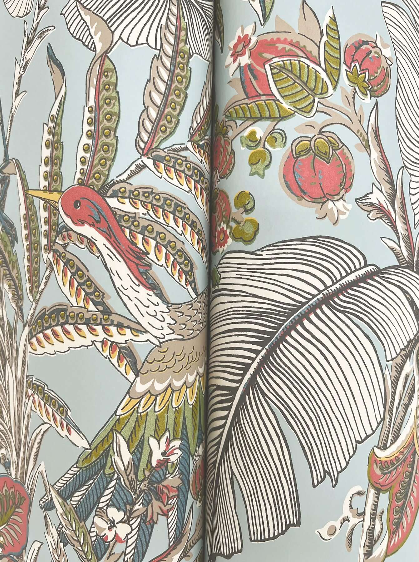 heronwood-sky-blue-wallpaper-york-wallcoverings-ab3102 - York Wallpaper Wallpaper