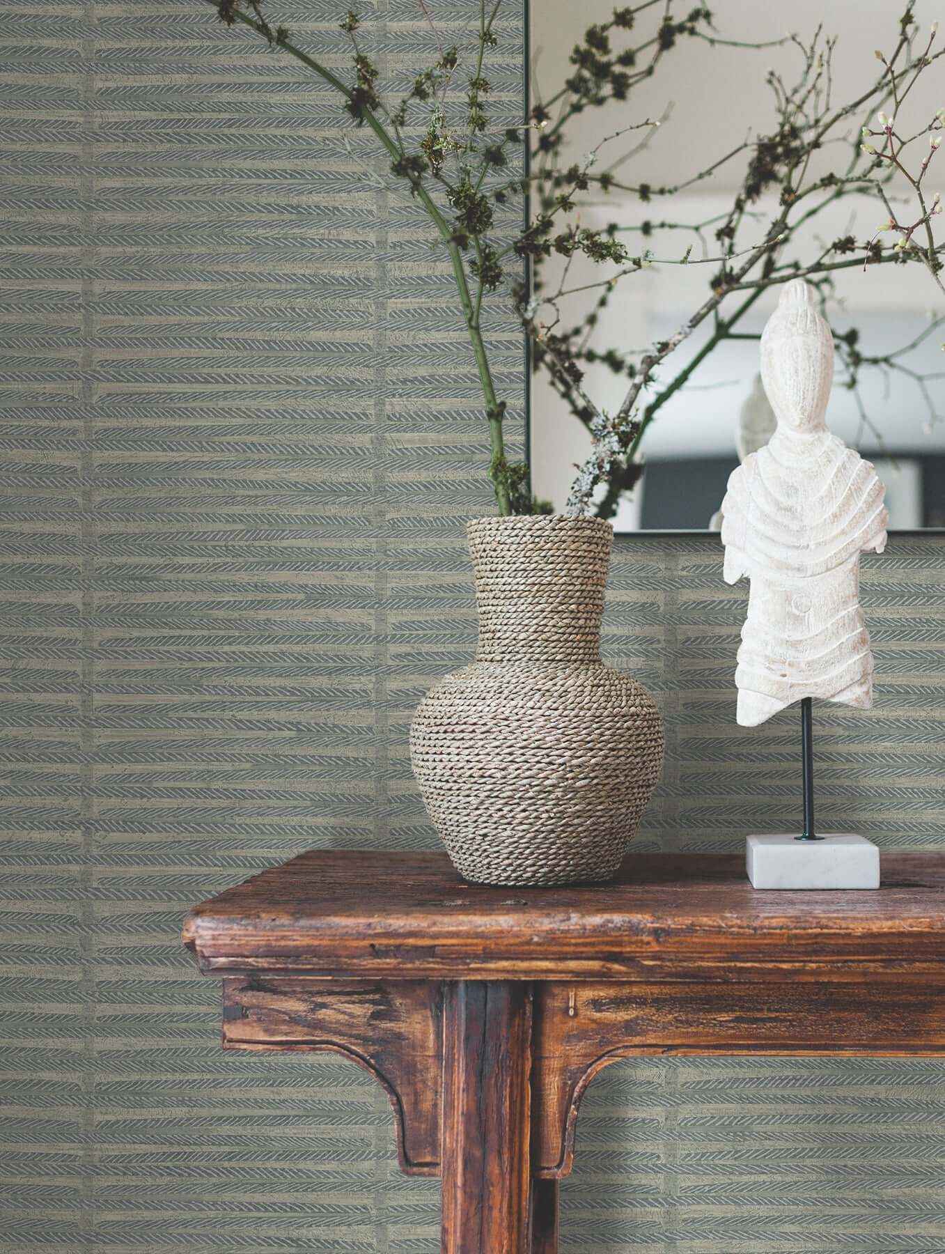 Iringa Indigo Wallpaper - York Wallcoverings - AB3054