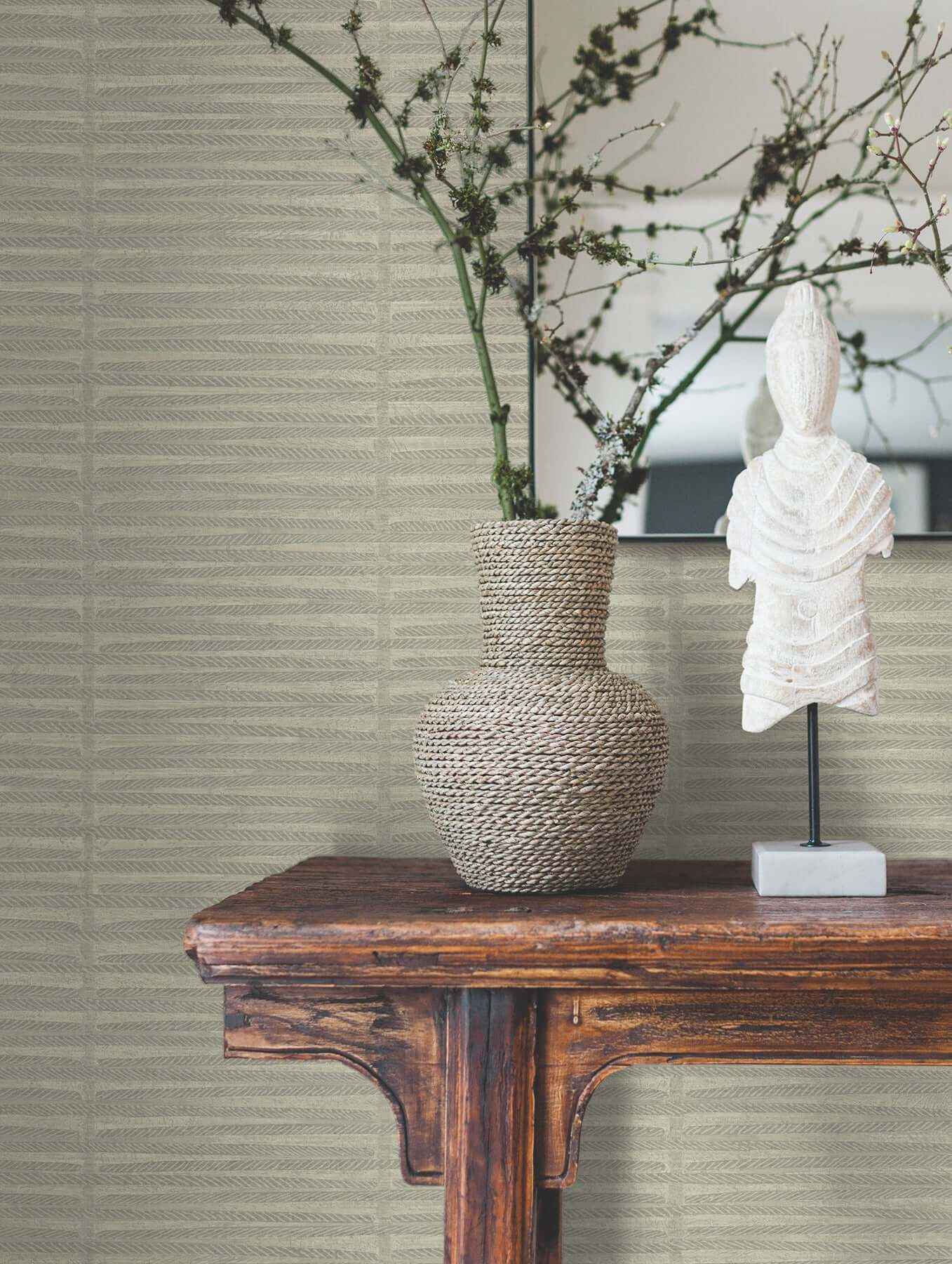 Iringa Linen Wallpaper - York Wallcoverings - AB3053