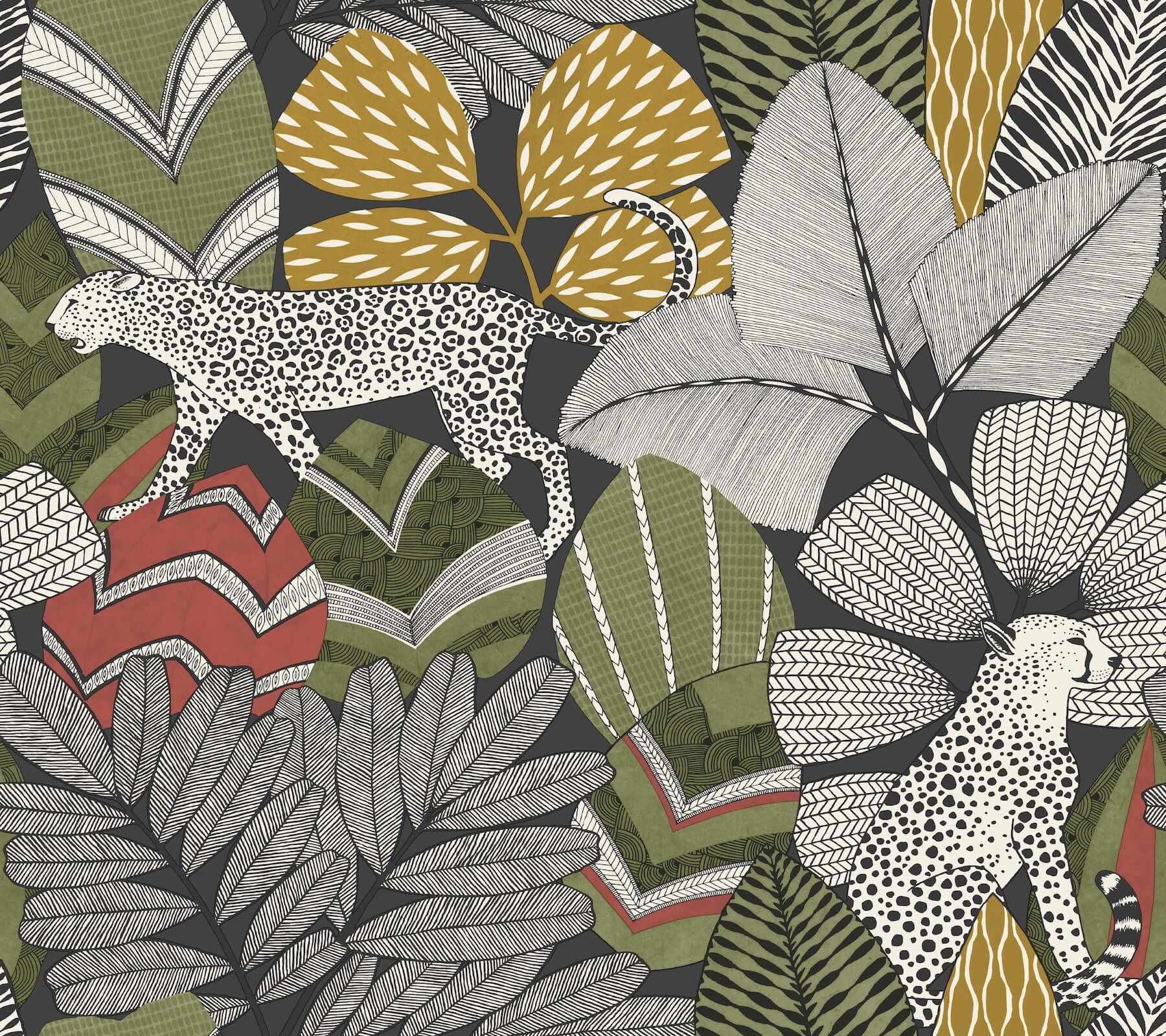 namiri-black-wallpaper-york-wallcoverings-ab3112 - York Wallpaper Wallpaper