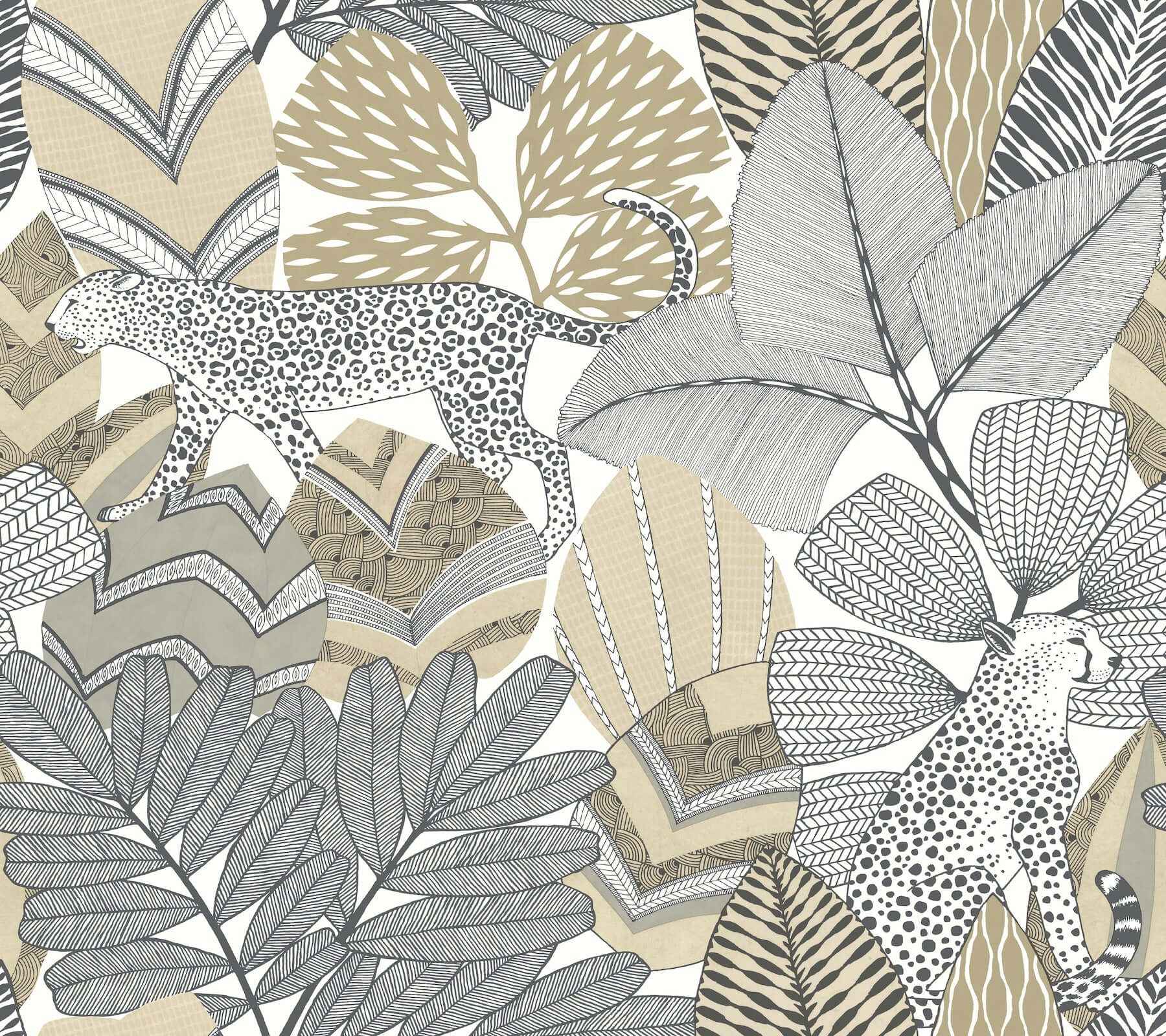 Namiri Neutral Wallpaper - York Wallcoverings - AB3113