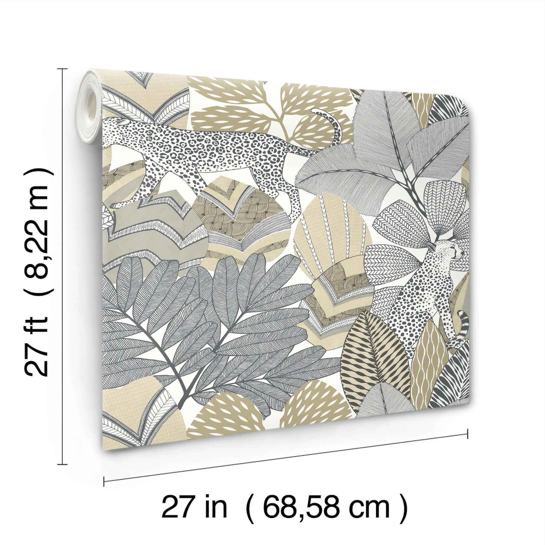 Namiri Neutral Wallpaper - York Wallcoverings - AB3113 - York Wallcoverings Wallpaper