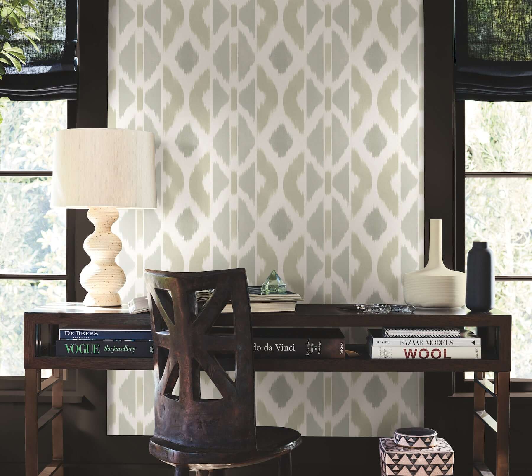 patan-beige-wallpaper-york-wallcoverings-ab3093 - York Wallpaper Wallpaper