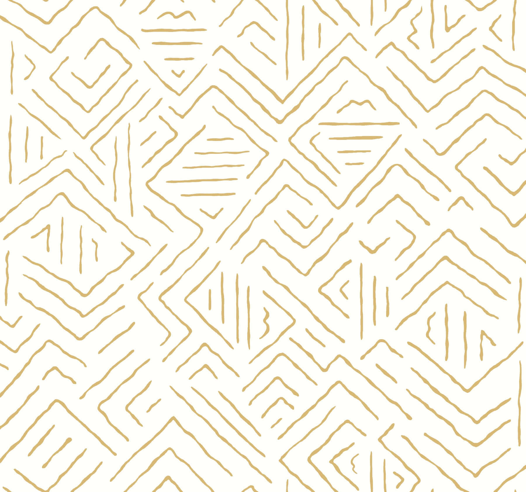 sirih-ochre-wallpaper-york-wallcoverings-ab3084 - York Wallcoverings Wallpaper
