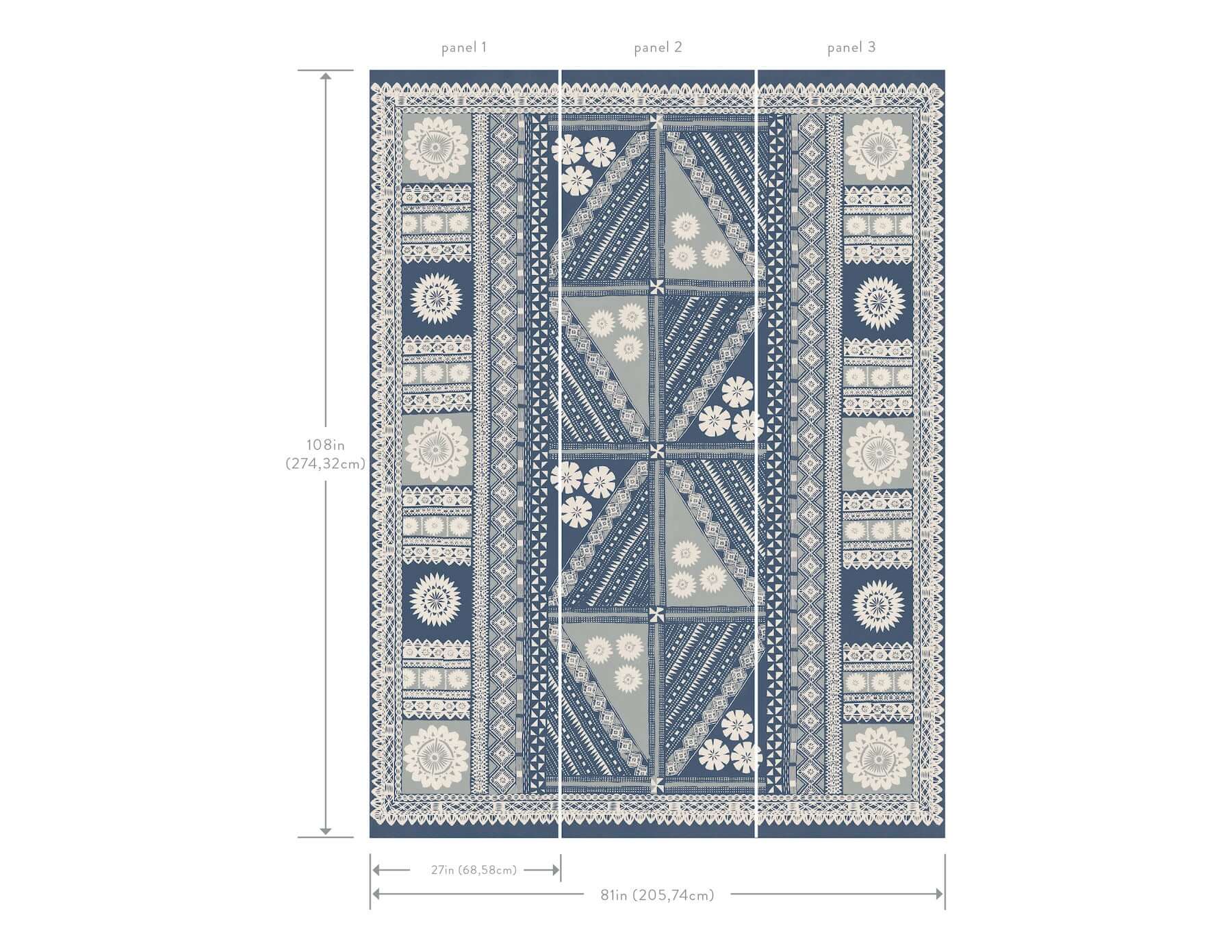 tapa-indigo-wall-mural-york-wallcoverings-ab3058m - York Wallcoverings Wallpaper
