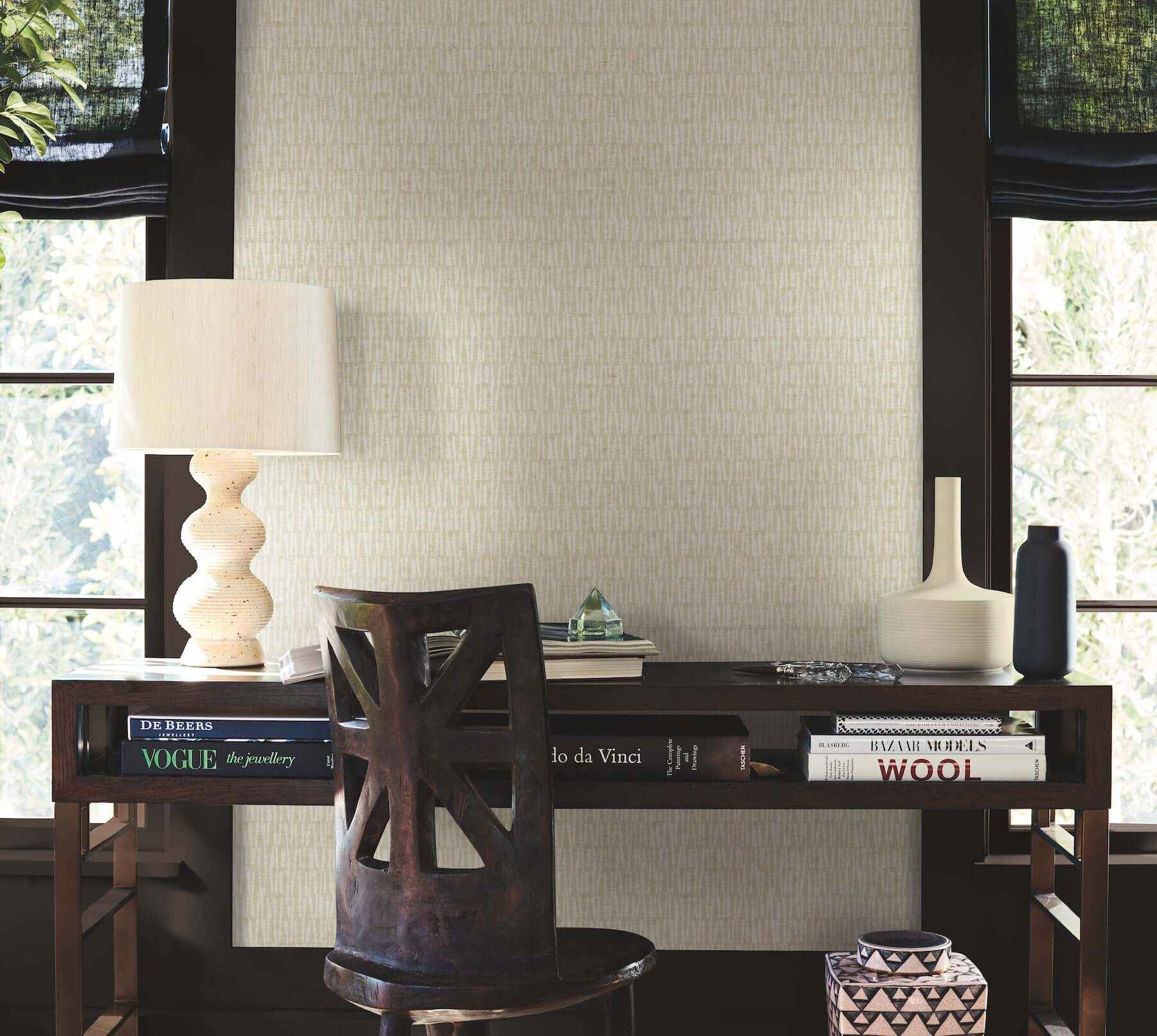 Thatched Taupe Wallpaper - York Wallcoverings - AB3041 - York Wallcoverings Wallpaper