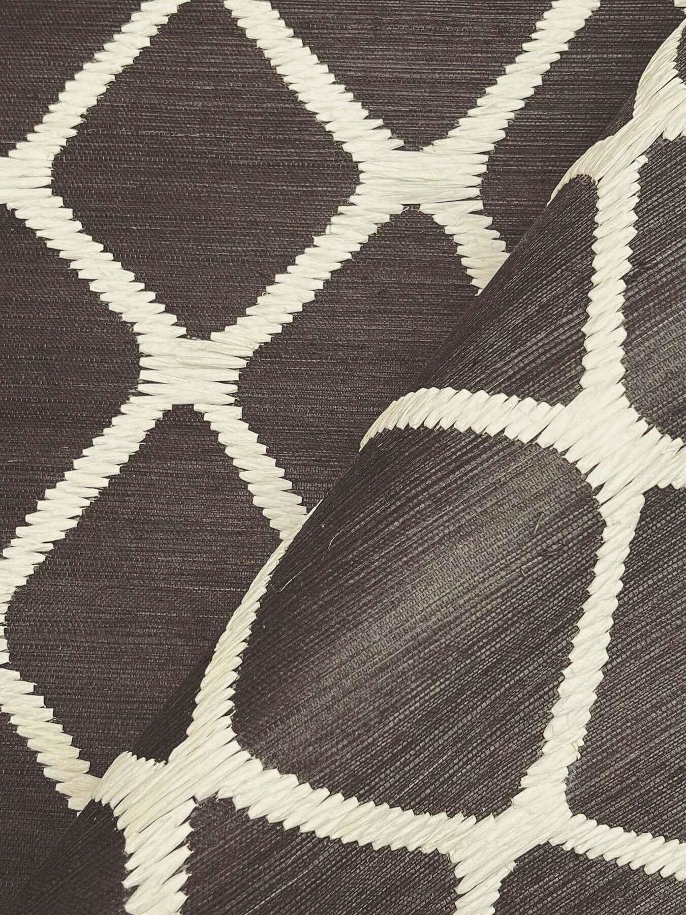 Tonga Black & White Wallpaper - York Wallcoverings - AB3121 - York Wallcoverings Wallpaper