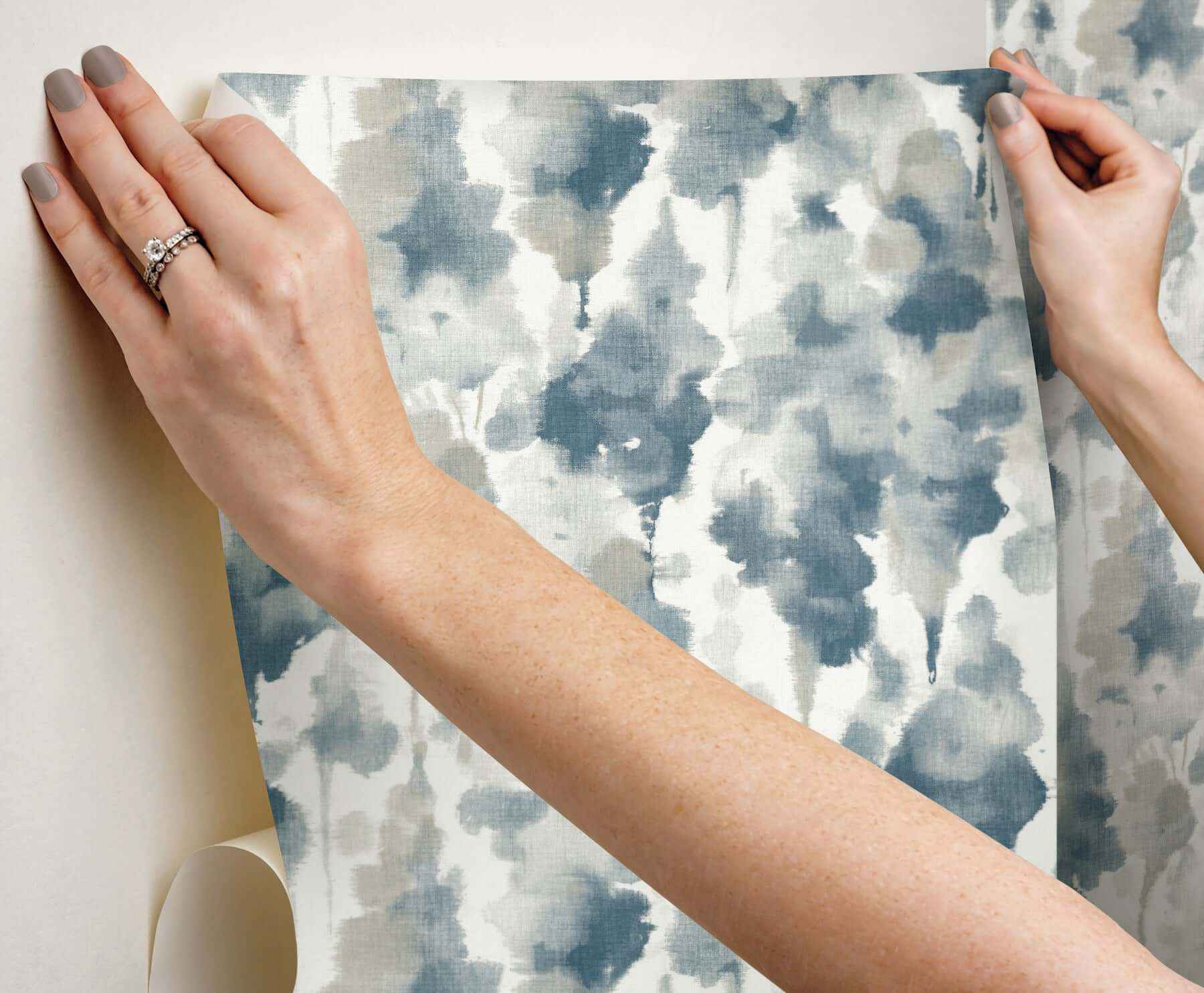 Mirage Navy Peel & Stick Wallpaper - York Wallcoverings - PSW1603RL - York Wallcoverings Wallpaper