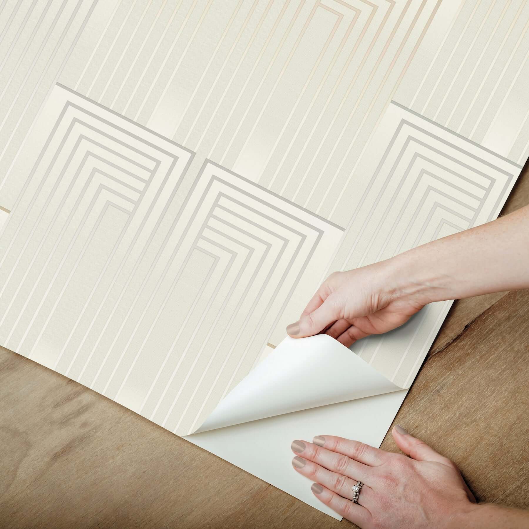 vanishing-premium-peel-stick-wallpaper-silver-gold-york-wallcoverings-psw1608rl - York Wallcoverings Wallpaper
