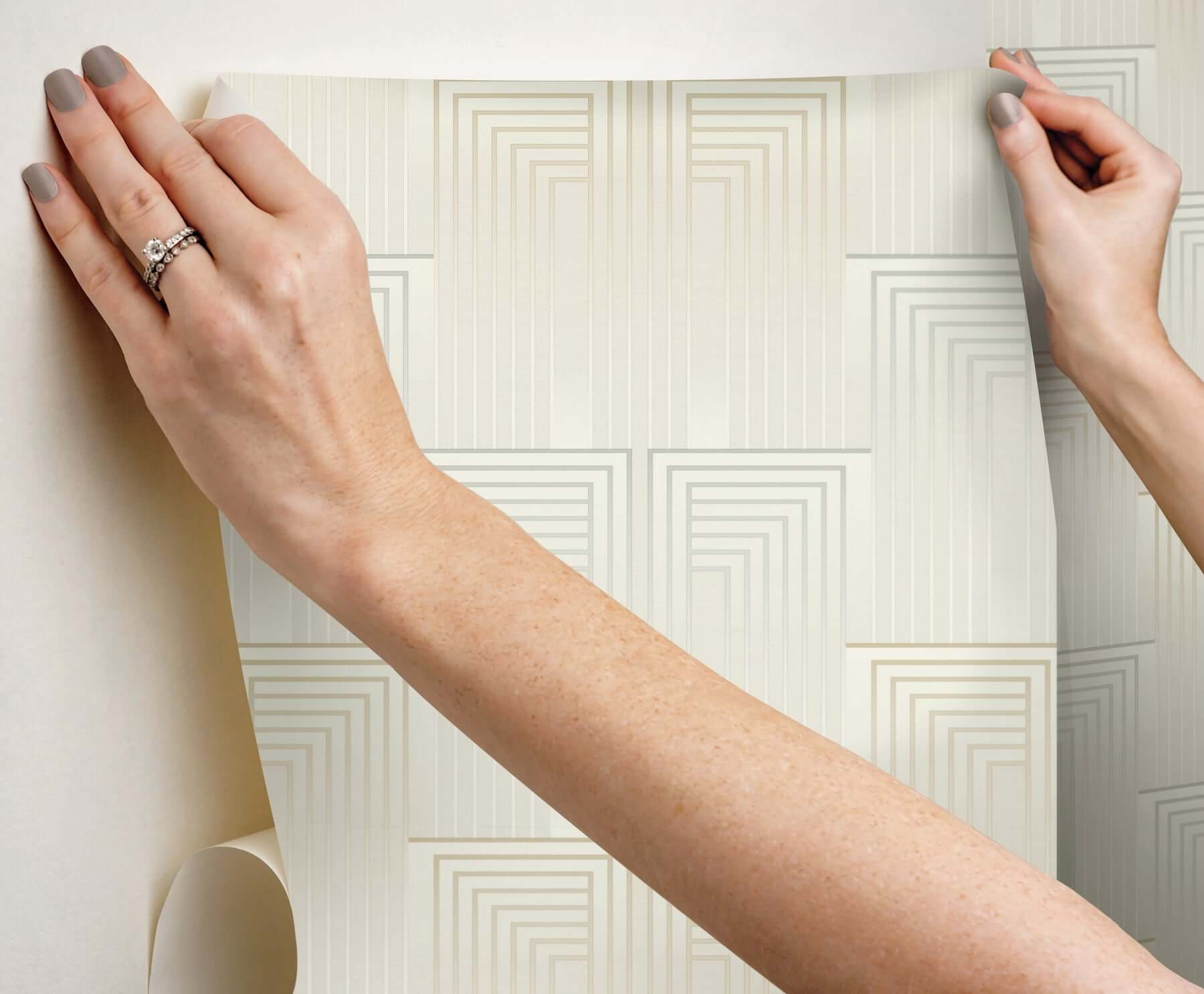 vanishing-premium-peel-stick-wallpaper-silver-gold-york-wallcoverings-psw1608rl - York Wallcoverings Wallpaper