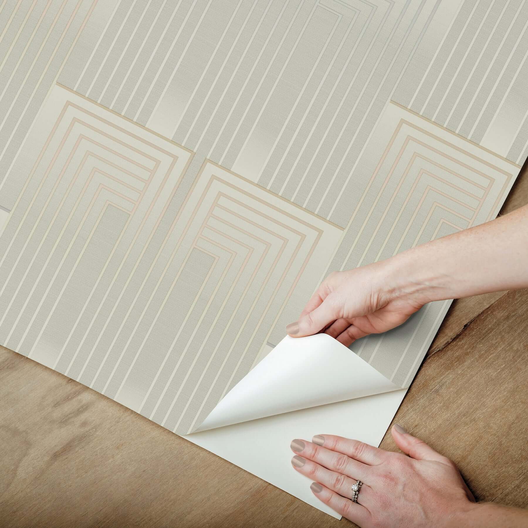 vanishing-taupe-pearl-peel-stick-wallpaper-york-wallcoverings-psw1606rl - York Wallpaper Wallpaper