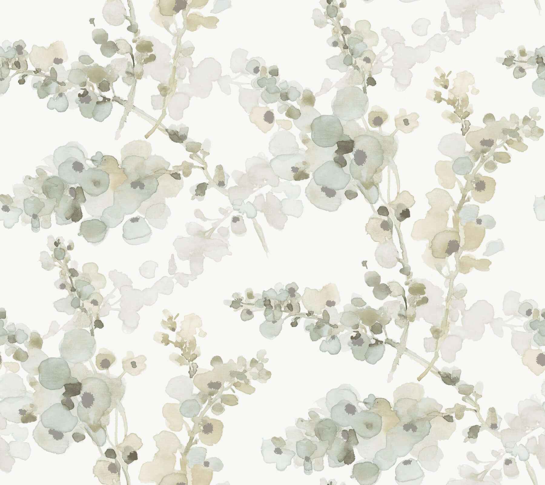 Blossom Fling Mineral Green Peel & Stick Wallpaper - York Wallcoverings - PSW1601RL - York Wallcoverings Wallpaper