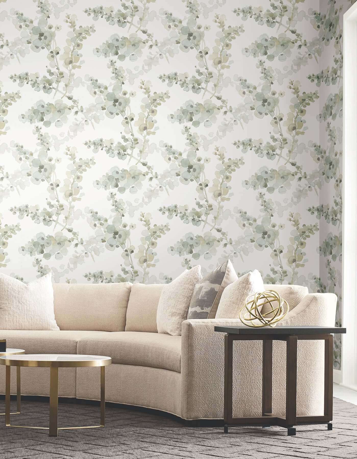 blossom-fling-mineral-green-peel-stick-wallpaper-york-wallcoverings-psw1601rl - York Wallpaper Wallpaper