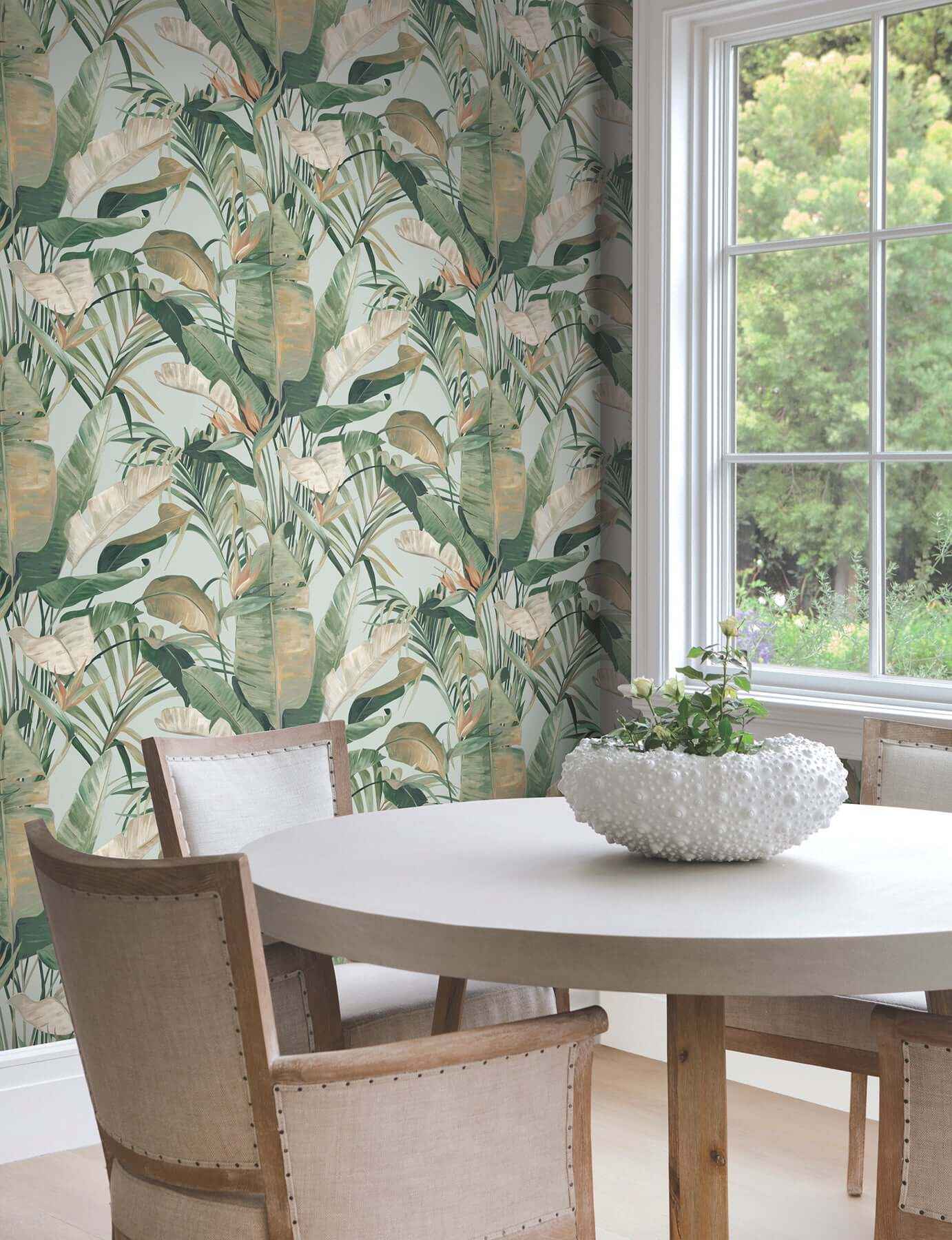Tropical Cabana Spa Peel & Stick Wallpaper - York Wallcoverings - PSW1613RL - York Wallcoverings Wallpaper