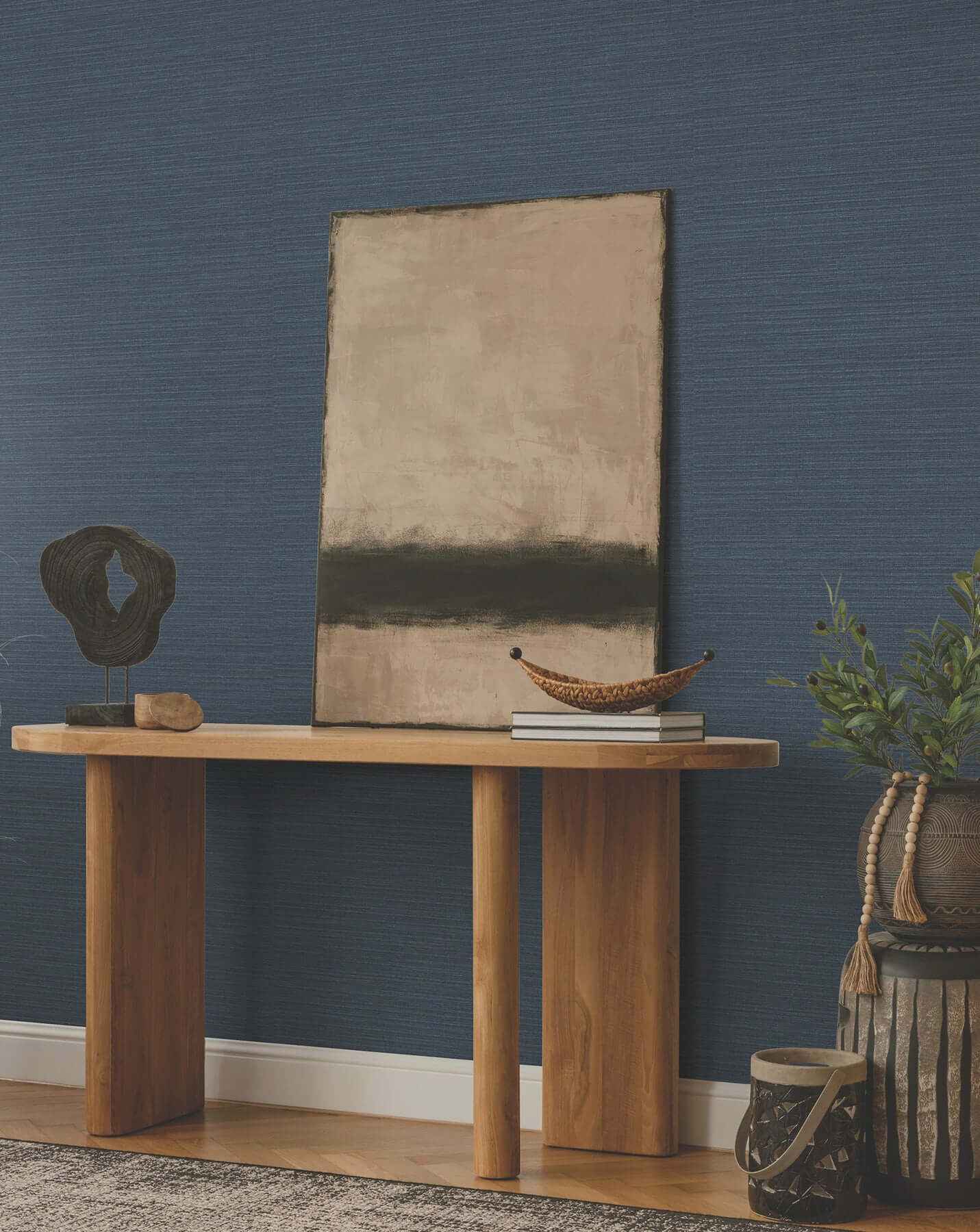 Amyra Silk Ink Wallpaper - York Wallcoverings - ZA8098N - York Wallcoverings Wallpaper