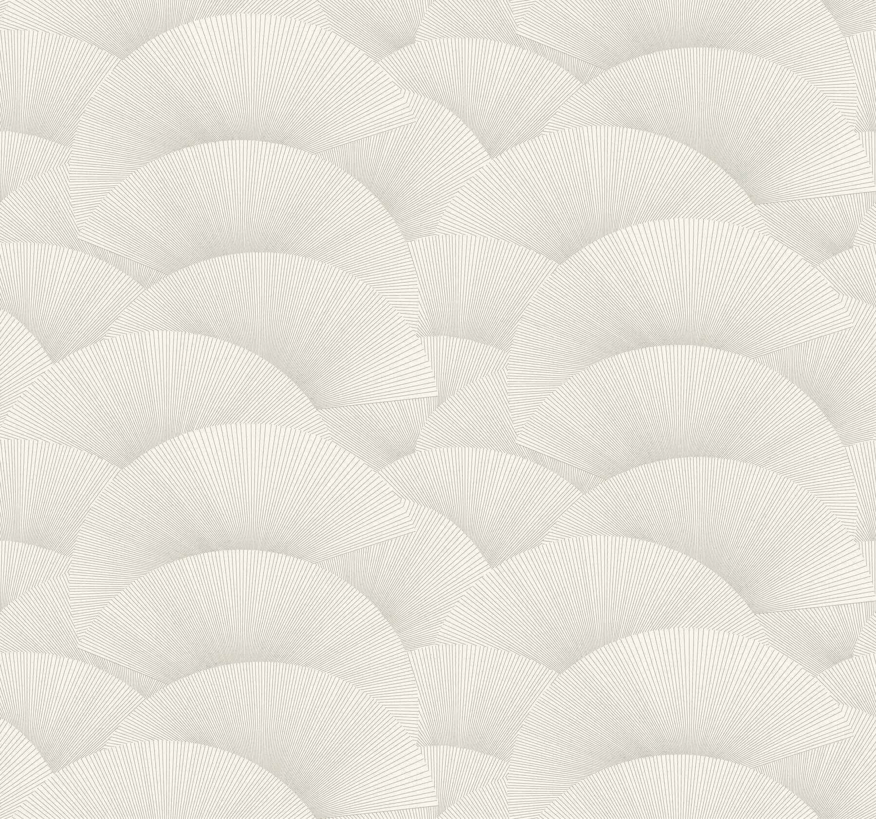 Morning Shell White & Silver Wallpaper - York Wallcoverings - ZA8023