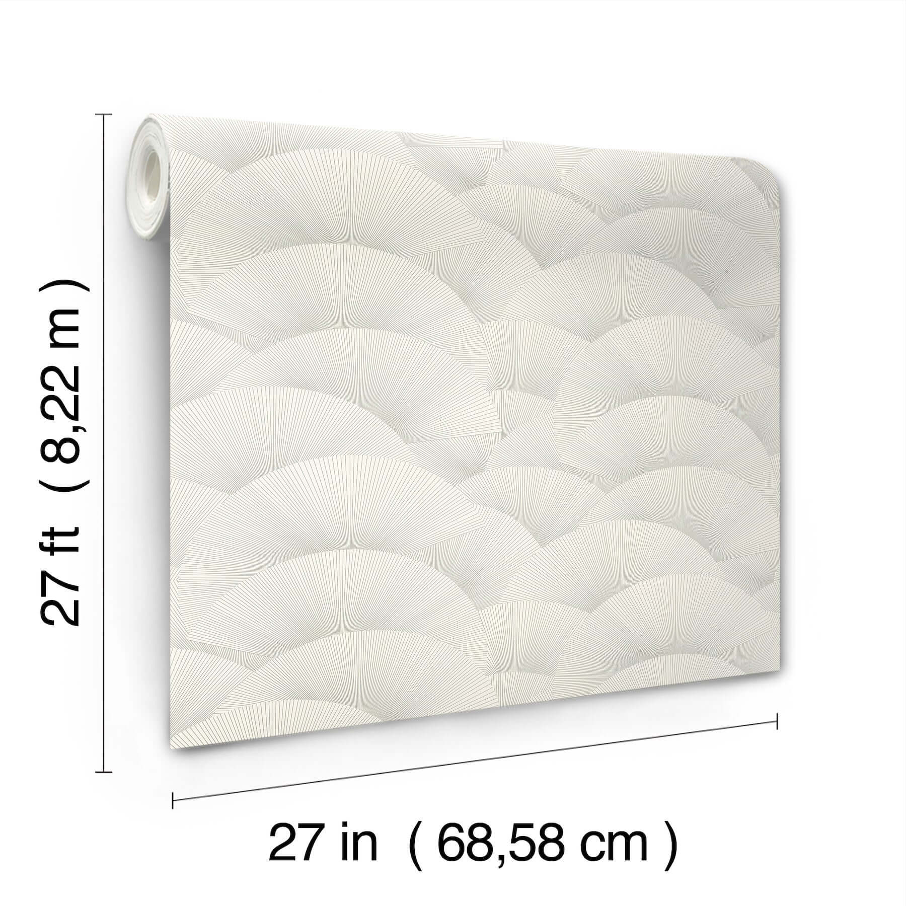 morning-shell-wallpaper-white-silver-york-wallcoverings-za8023 - York Wallcoverings Wallpaper