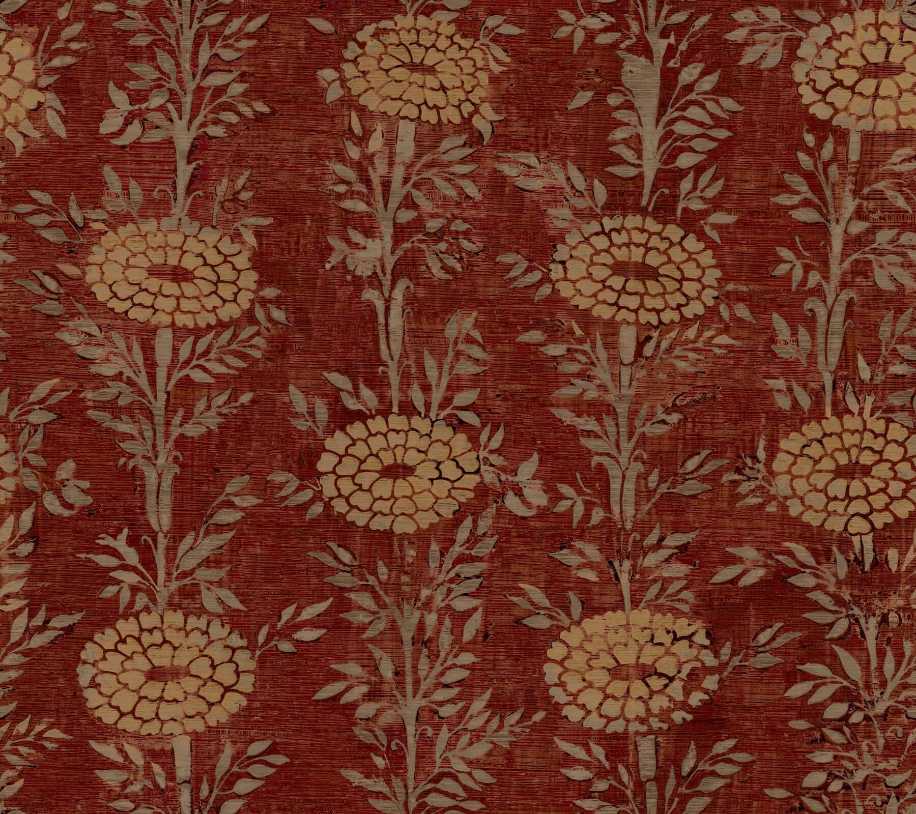 french-marigold-red-gold-wallpaper-york-wallcoverings-za8019 - York Wallpaper Wallpaper