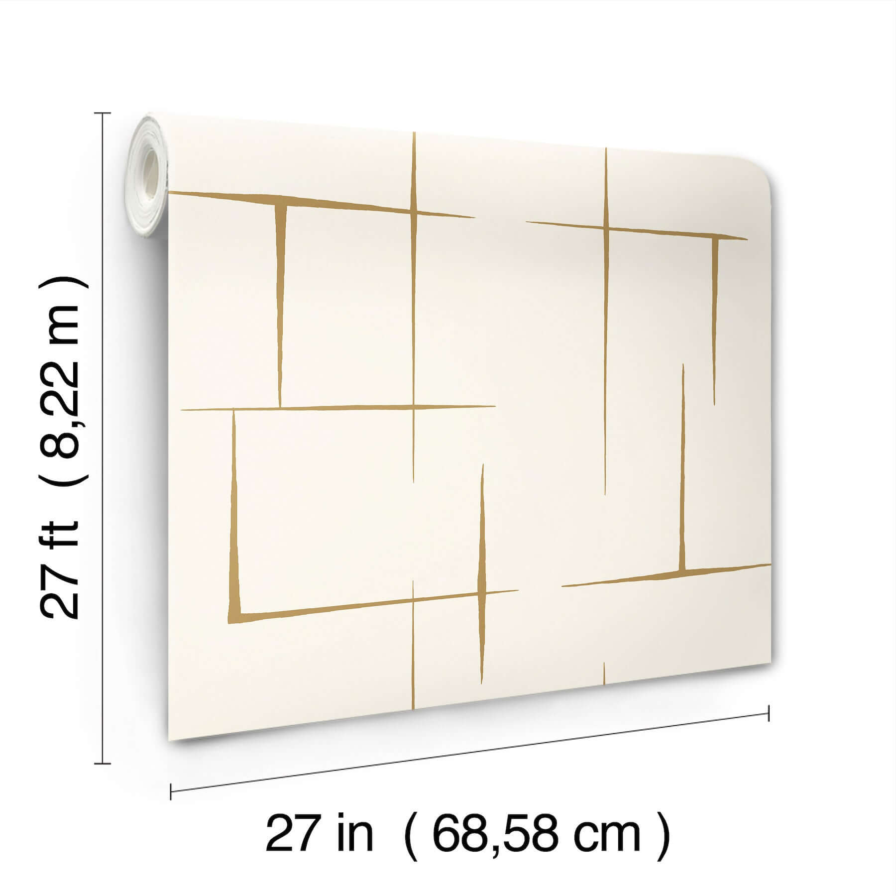 malia-wallpaper-gold-white-york-wallcoverings-za8053 - York Wallcoverings Wallpaper