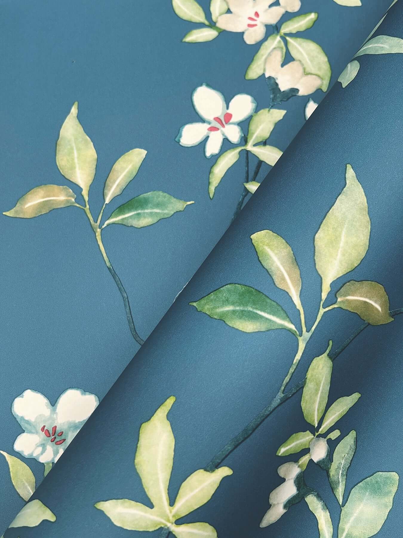 april-blossom-cobalt-wallpaper-york-wallcoverings-za8072 - York Wallpaper Wallpaper