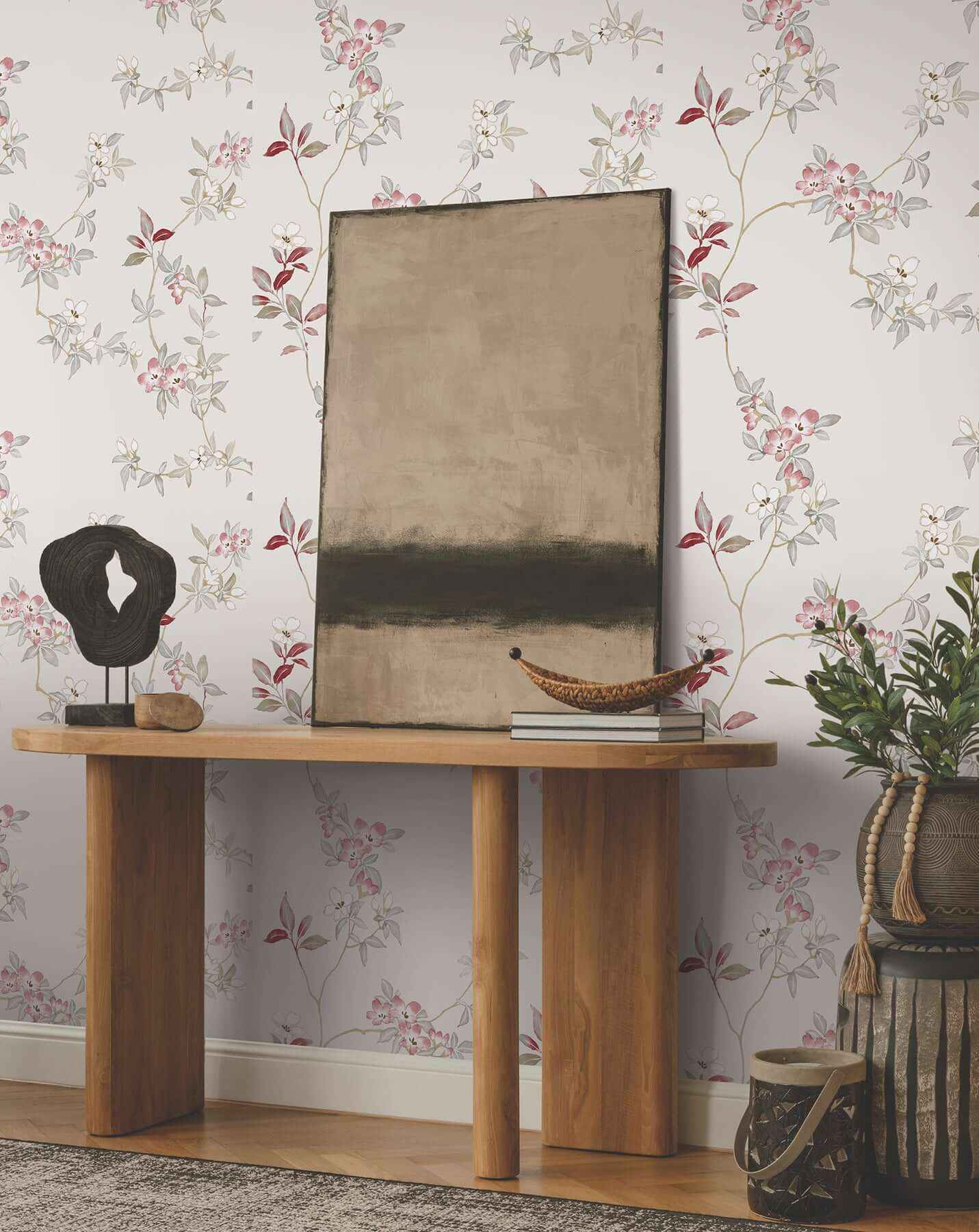 April Blossom Cream Wallpaper - York Wallcoverings - ZA8076 - York Wallcoverings Wallpaper