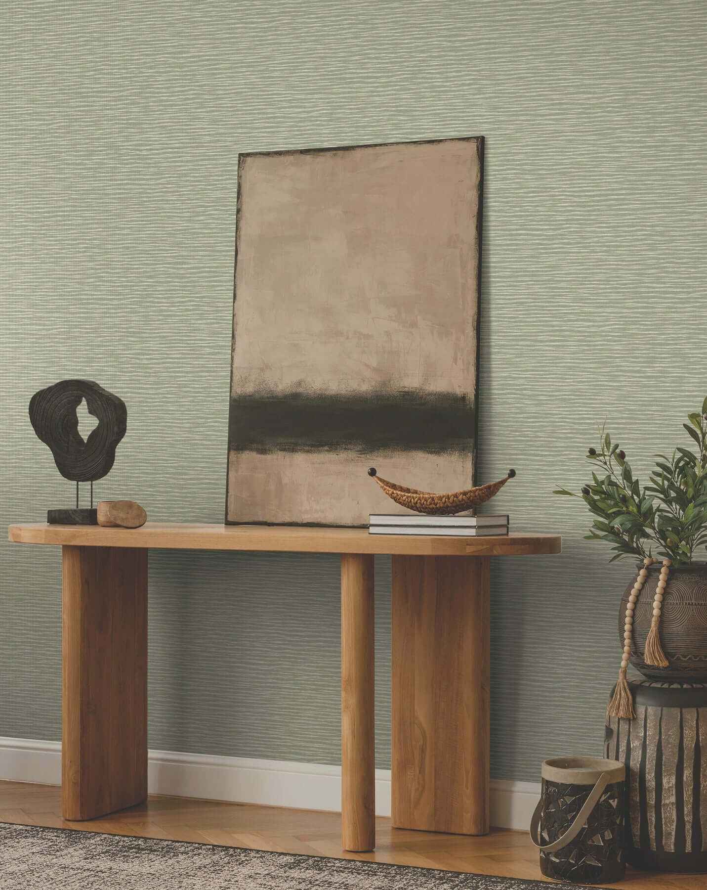 Lotus Weave Moss Wallpaper - York Wallcoverings - ZA8045 - York Wallcoverings Wallpaper