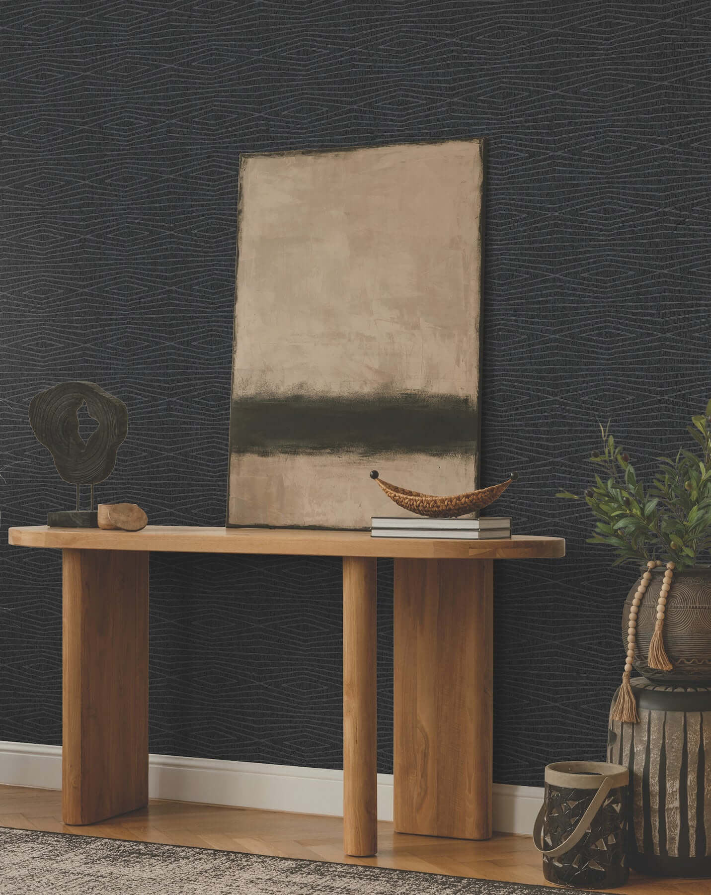 daystone-black-wallpaper-york-wallcoverings-za8013 - York Wallpaper Wallpaper