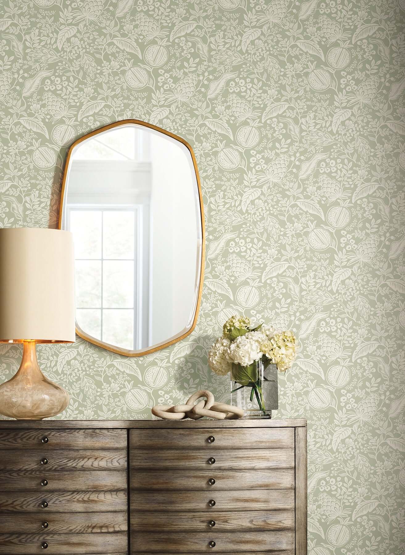 pomegranate-pistachio-peel-stick-wallpaper-york-wallcoverings-psw1630rl - York Wallpaper Wallpaper