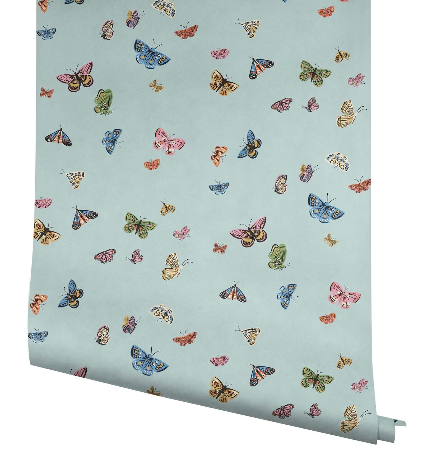 butterfly-house-light-blue-peel-stick-wallpaper-york-wallcoverings-psw1650rl - York Wallpaper Wallpaper
