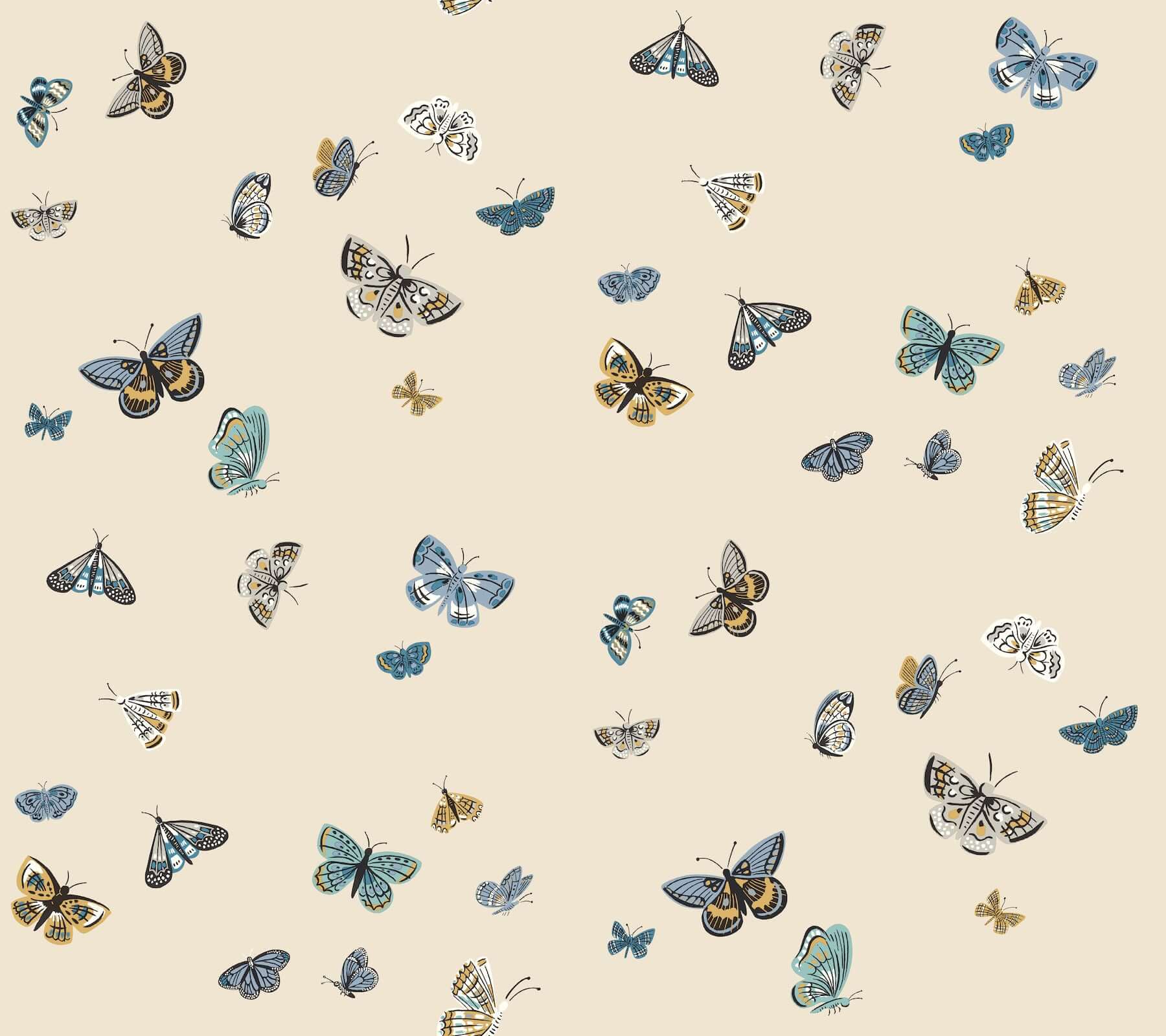 butterfly-house-linen-peel-stick-wallpaper-york-wallcoverings-psw1649rl - York Wallpaper Wallpaper