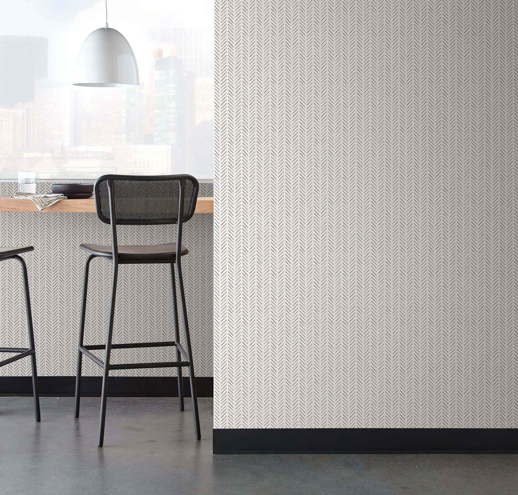 Stroll Charcoal Wallpaper - York Wallcoverings - MJ4813 - York Wallcoverings Wallpaper