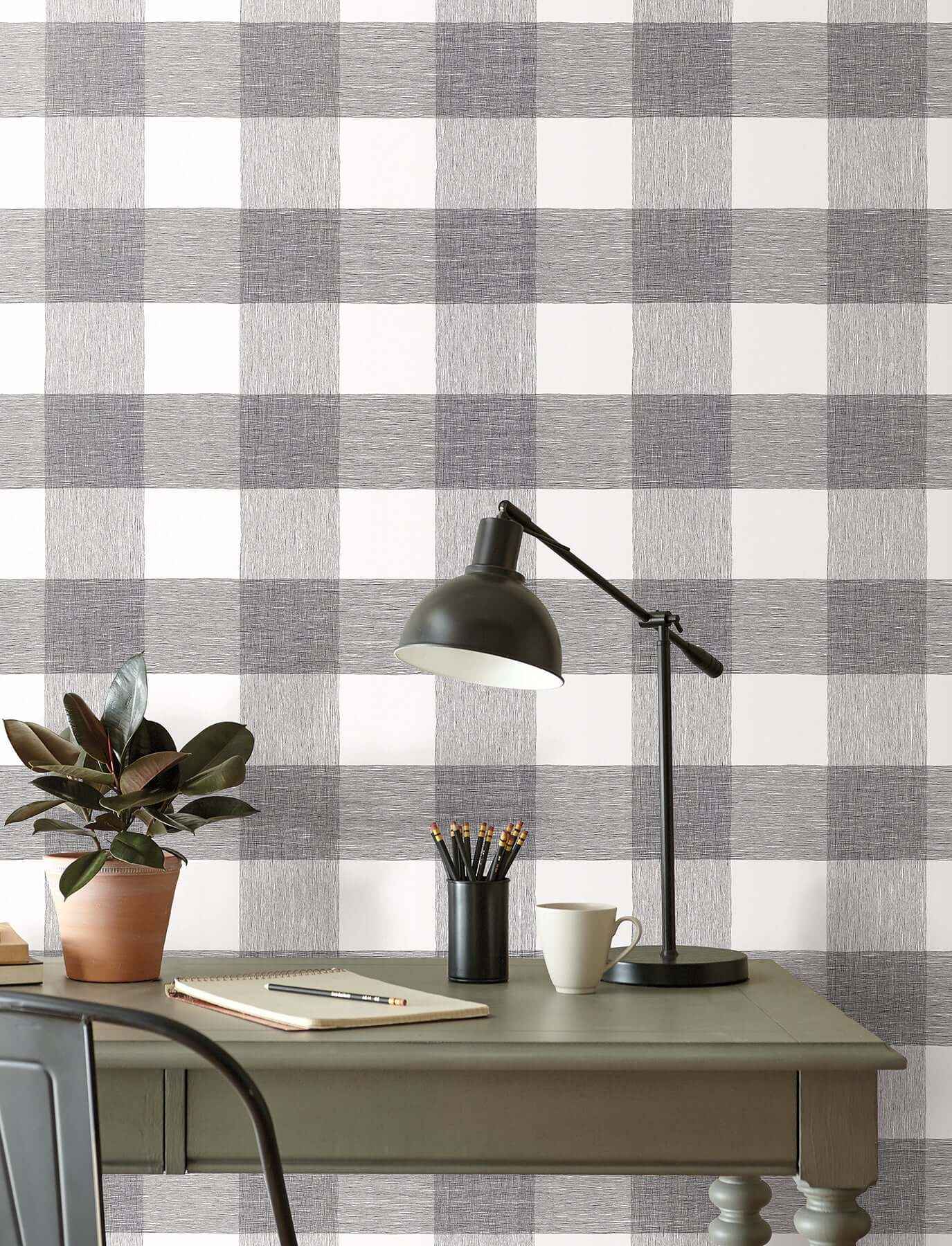 Weft And Weave Charcoal Wallpaper - York Wallcoverings - MJ4841 - York Wallcoverings Wallpaper