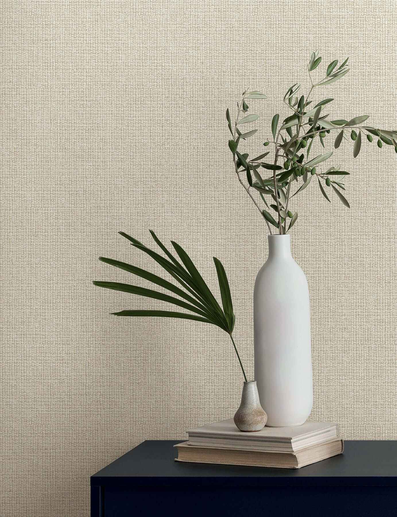 Brindled Linen Wallpaper - York Wallcoverings - MJ4896N - York Wallcoverings Wallpaper