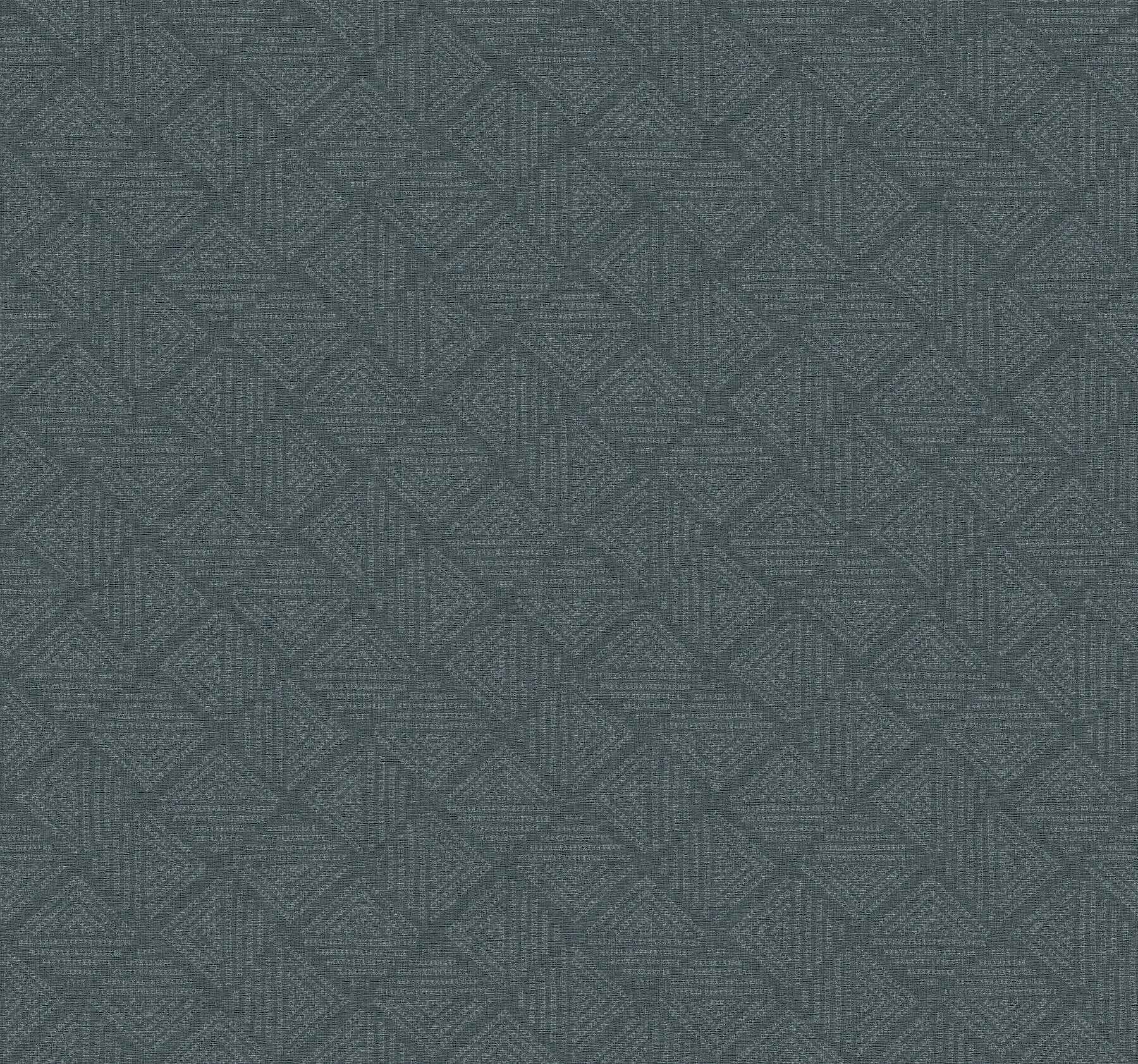 Center Square Indigo Wallpaper - York Wallcoverings - MJ4862 - York Wallcoverings Wallpaper