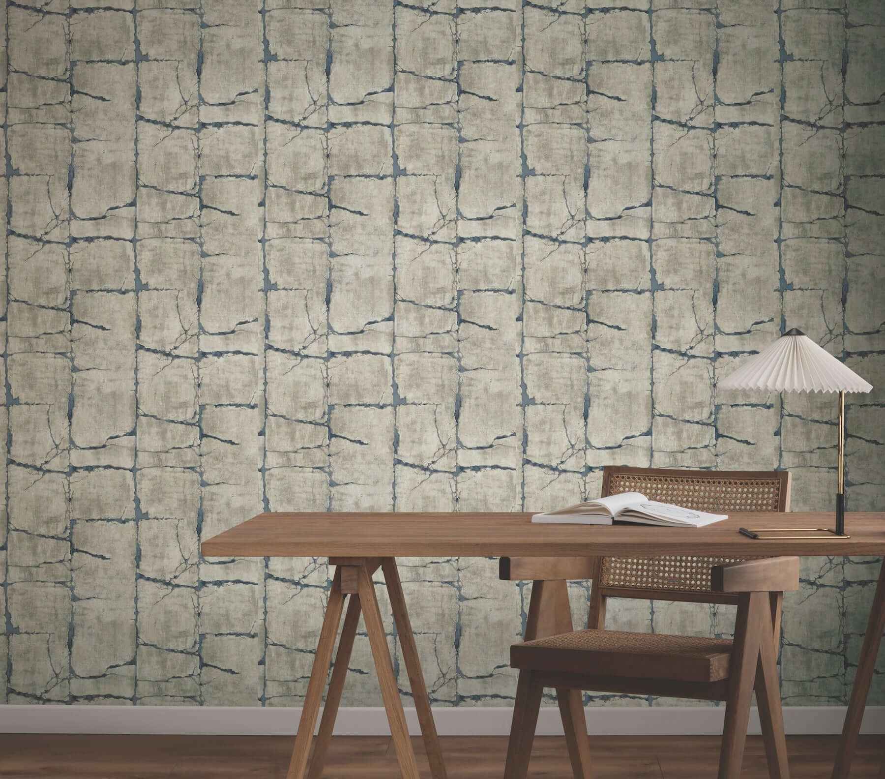 Mojave Navy Wallpaper - York Wallcoverings - GN2582 - York Wallcoverings Wallpaper