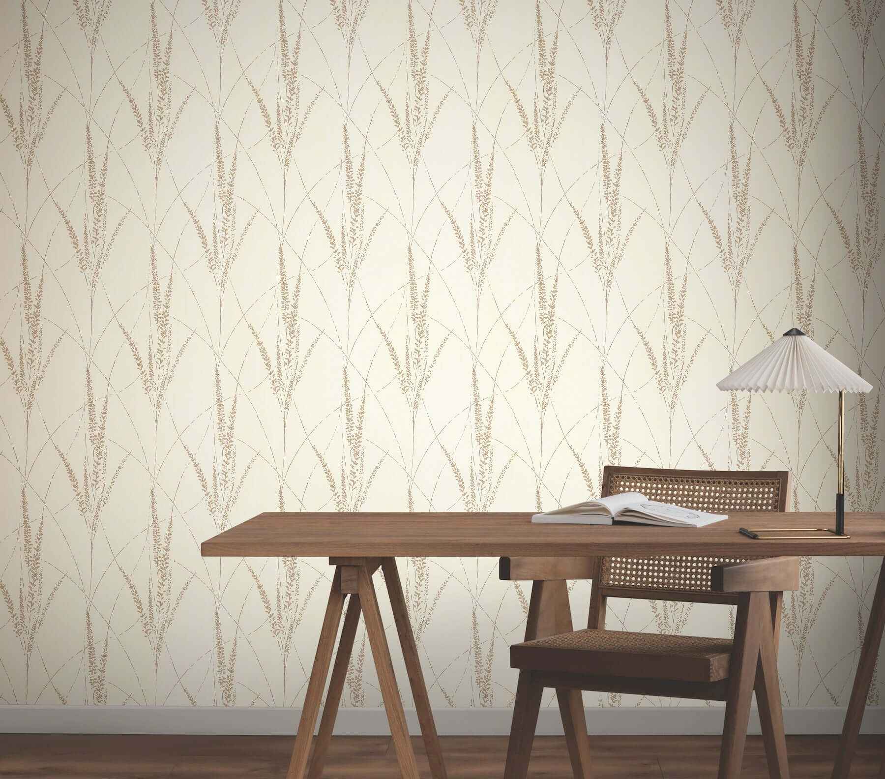 Graceful Willow Cotton Wallpaper - York Wallcoverings - GN2645