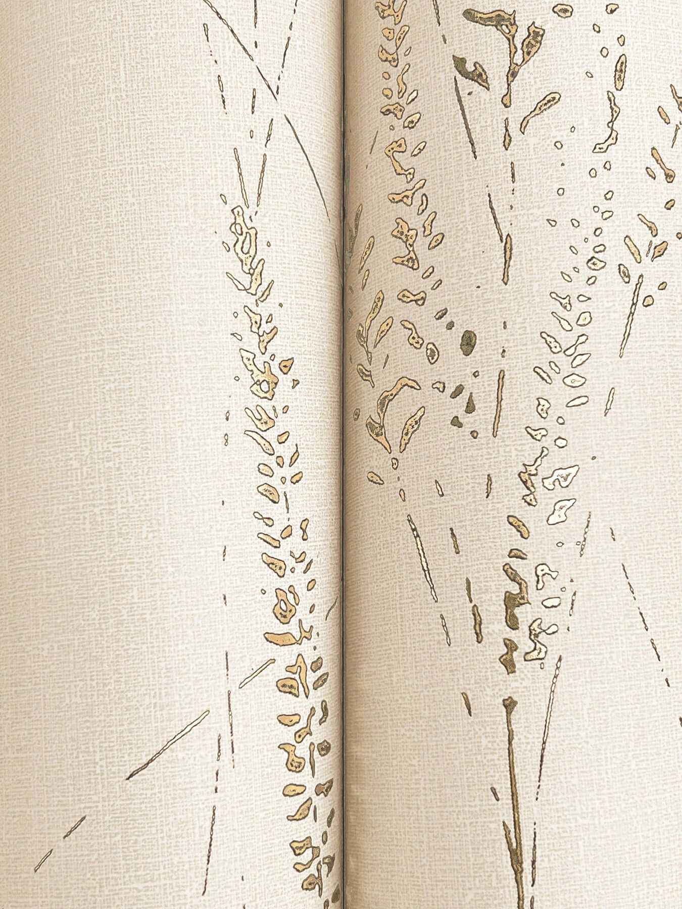 Graceful Willow Pale Straw Wallpaper - York Wallcoverings - GN2642 - York Wallcoverings Wallpaper