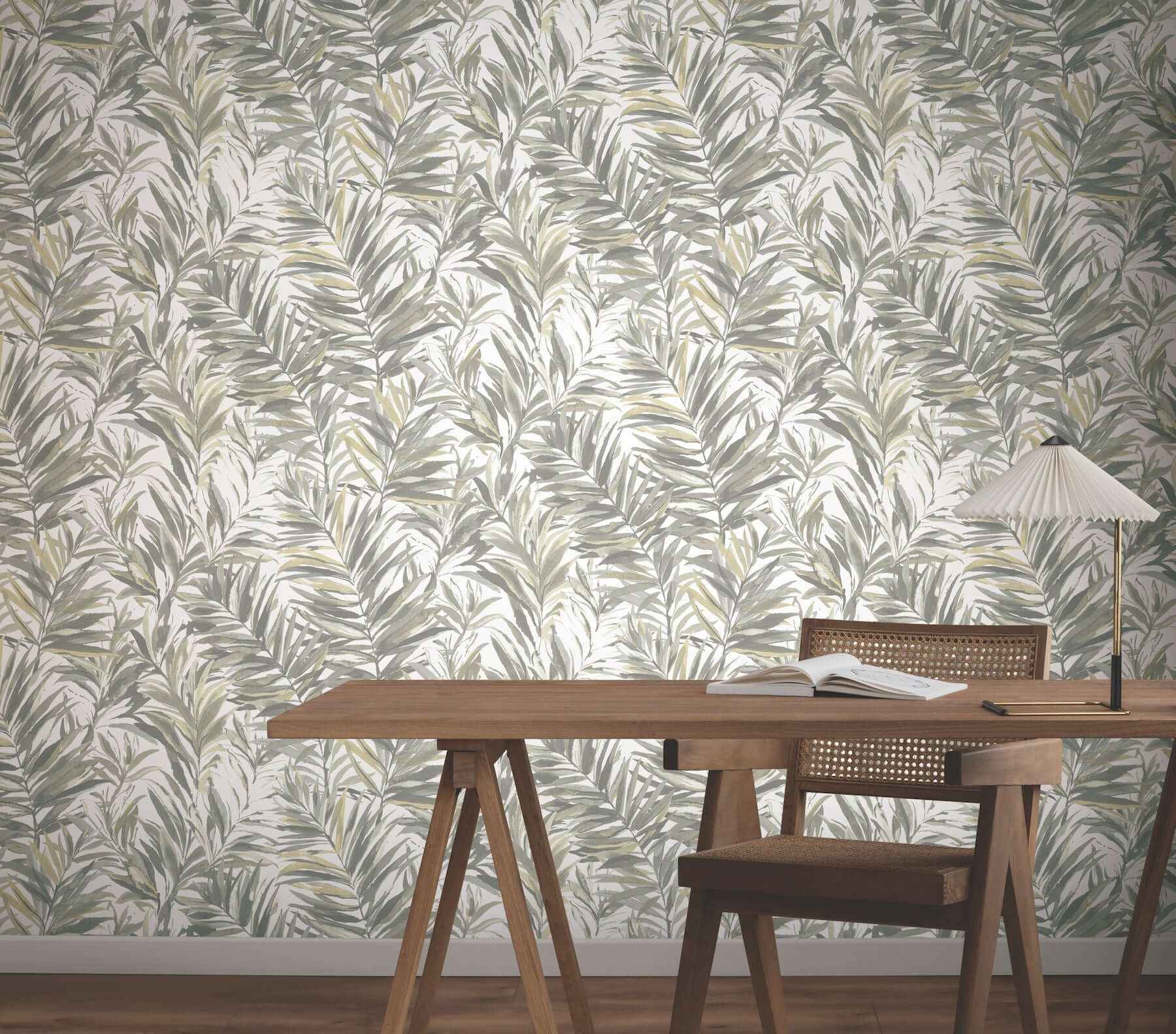 Swaying Palms Neutral Wallpaper - York Wallcoverings - GN2543 - York Wallcoverings Wallpaper