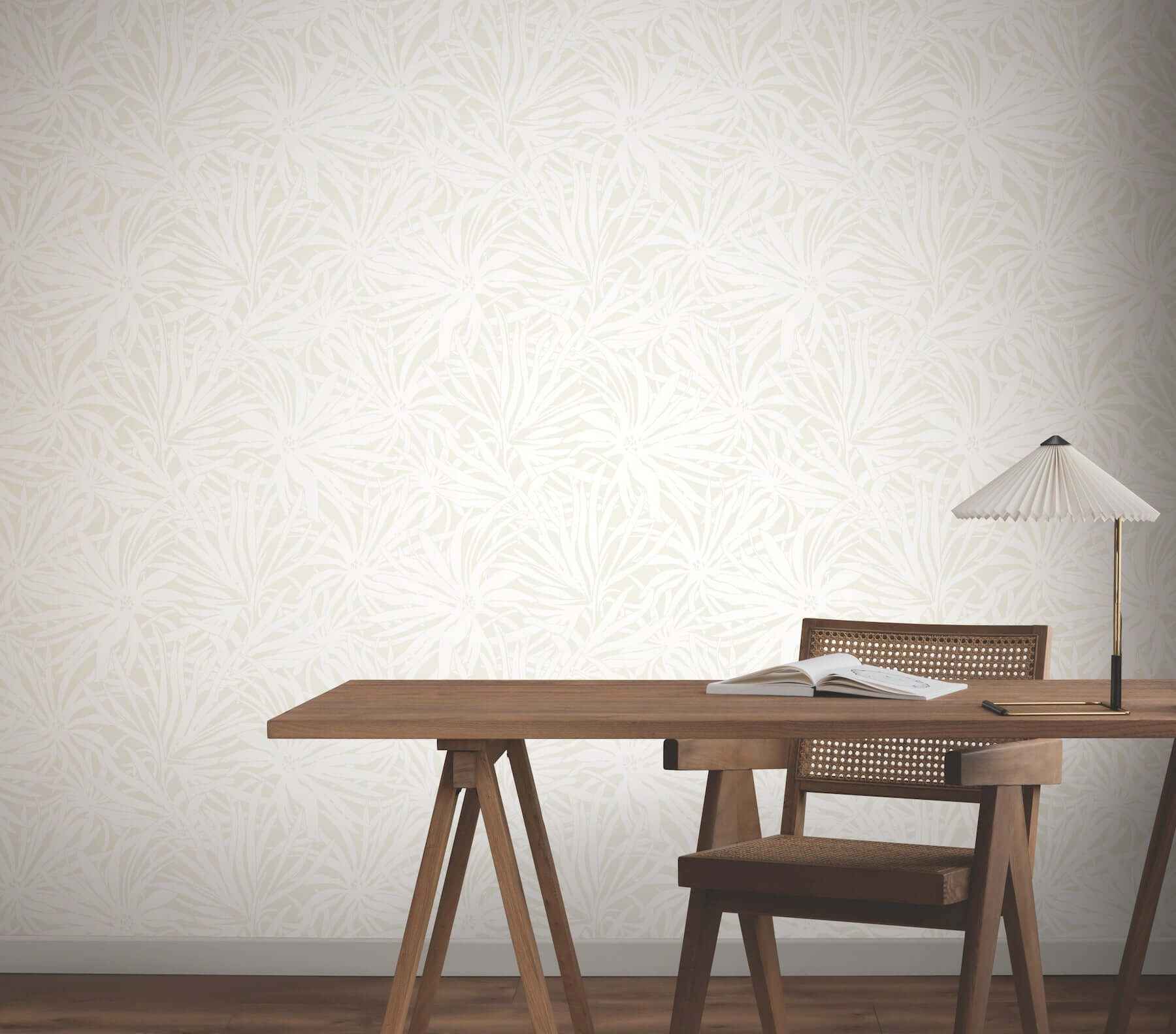 Floral Canopy Cream Wallpaper - York Wallcoverings - GN2573 - York Wallcoverings Wallpaper