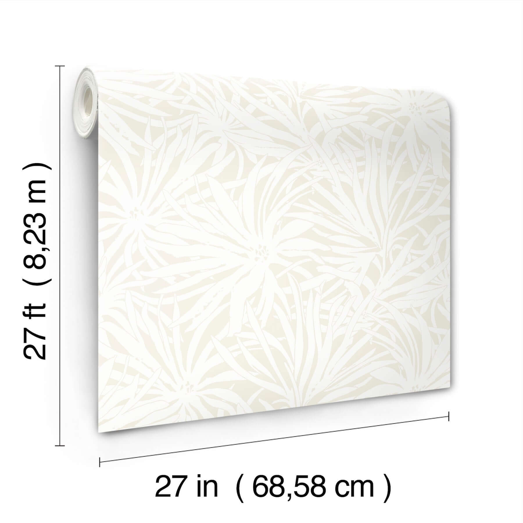 floral-canopy-cream-wallpaper-york-wallcoverings-gn2573 - York Wallcoverings Wallpaper