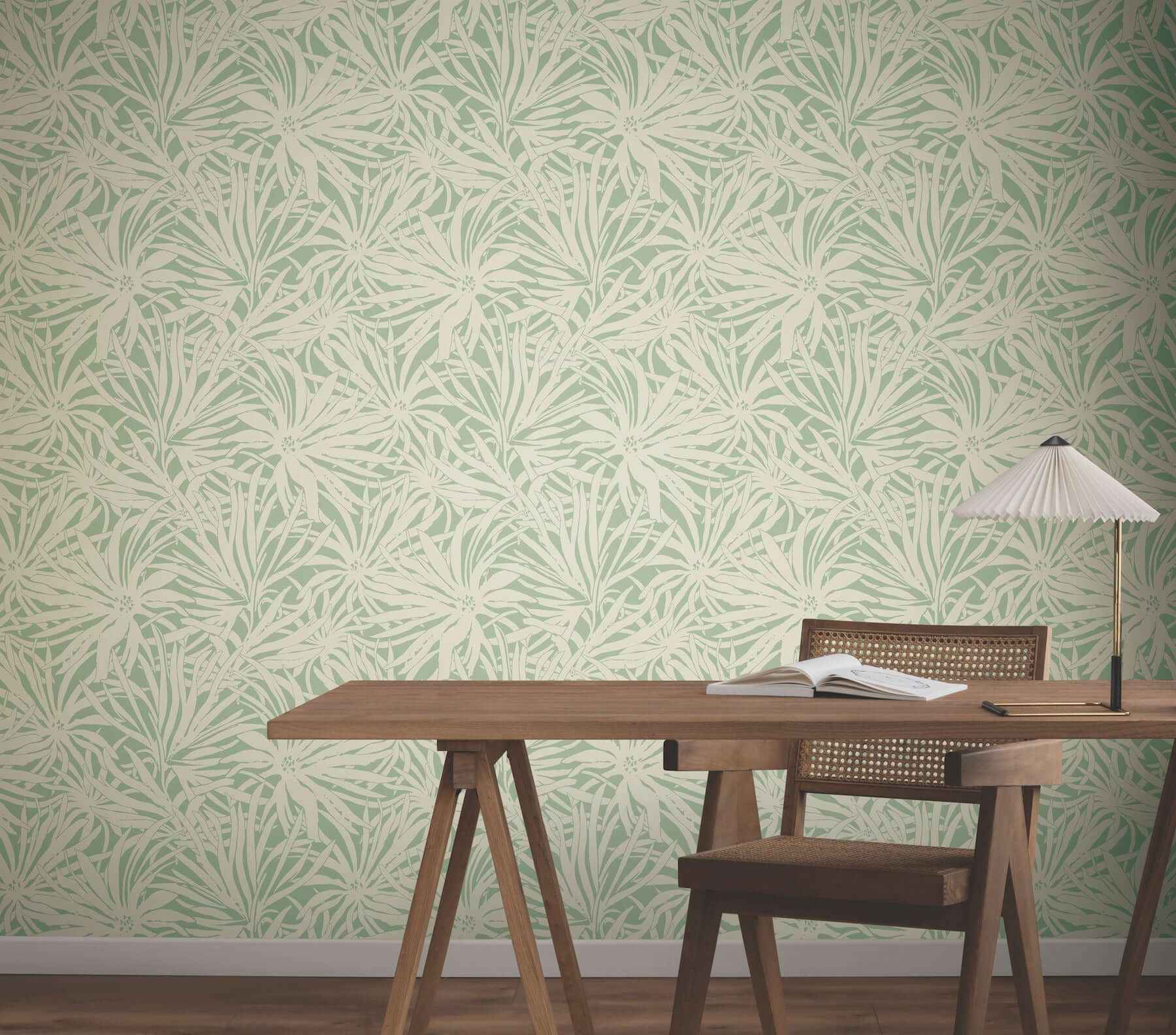 Floral Canopy Olive Wallpaper - York Wallcoverings - GN2575 - York Wallcoverings Wallpaper