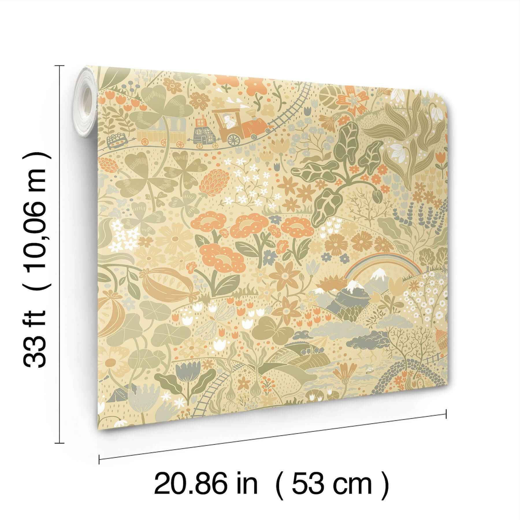 Taget Yellow Wallpaper - York Wallcoverings - MB29030 - York Wallcoverings Wallpaper