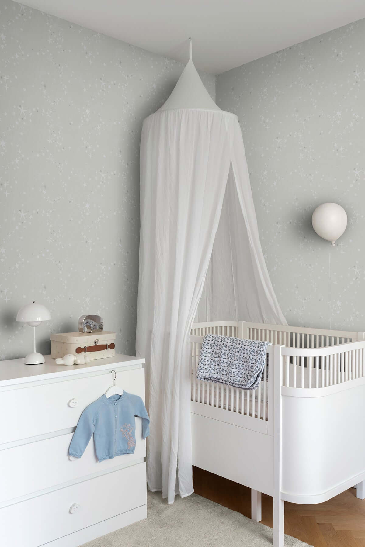 stjarnhimmel-grey-wallpaper-york-wallcoverings-mb29019 - York Wallpaper Wallpaper