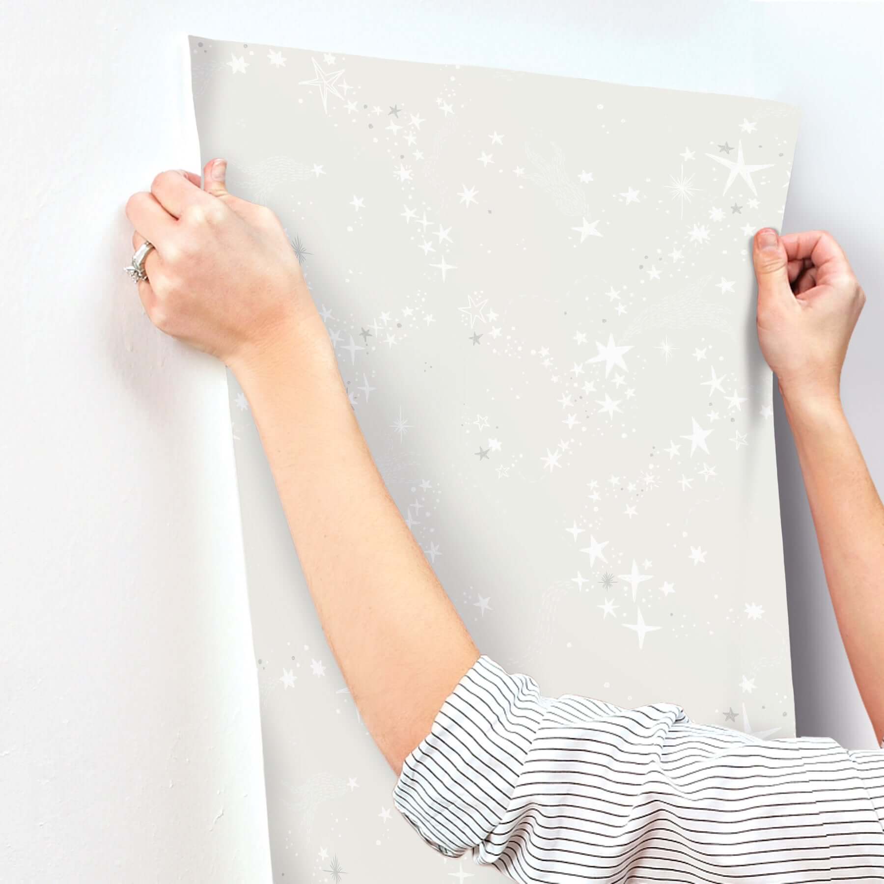stjarnhimmel-grey-wallpaper-york-wallcoverings-mb29019 - York Wallpaper Wallpaper