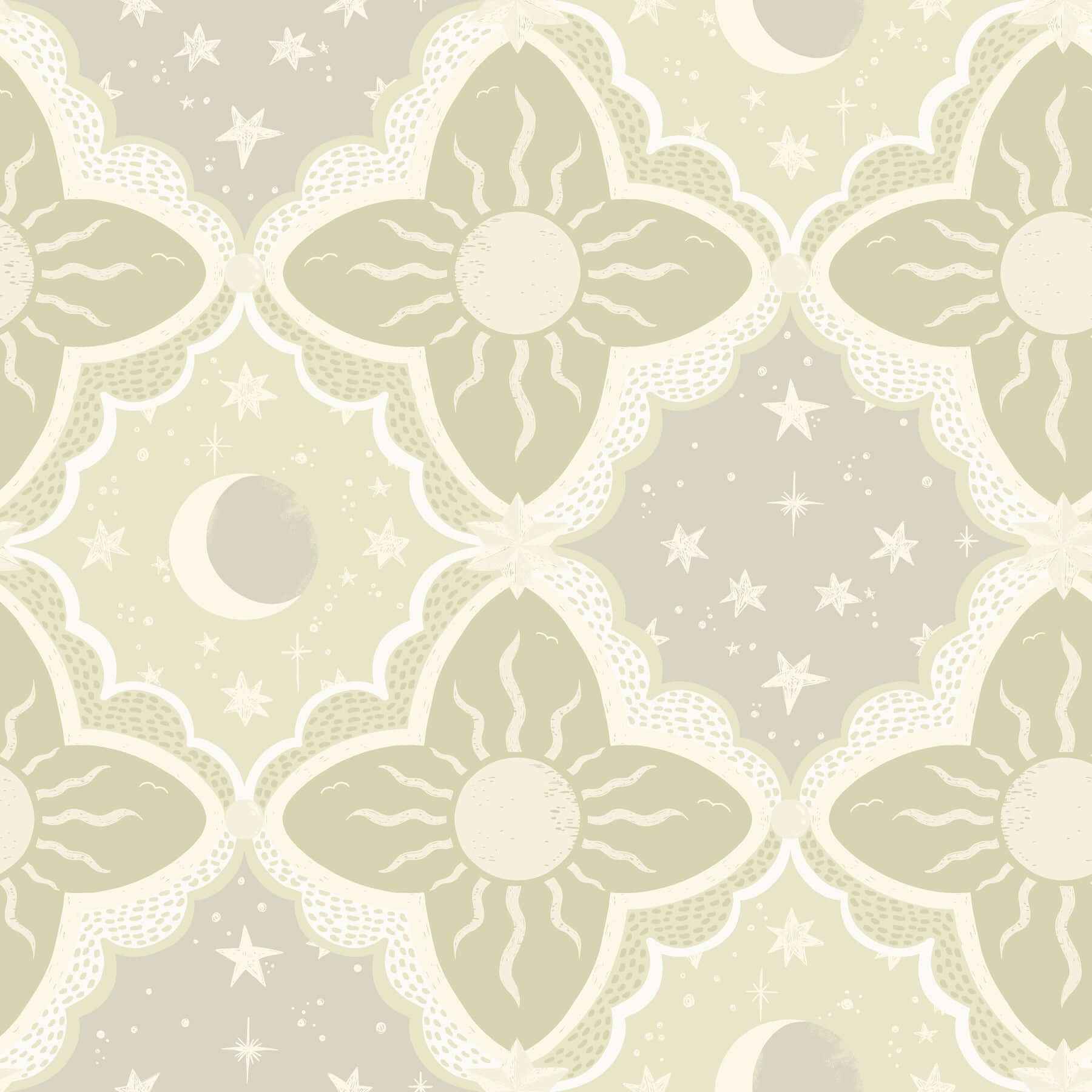 Sol & Mane Green Wallpaper - York Wallcoverings - MB29033