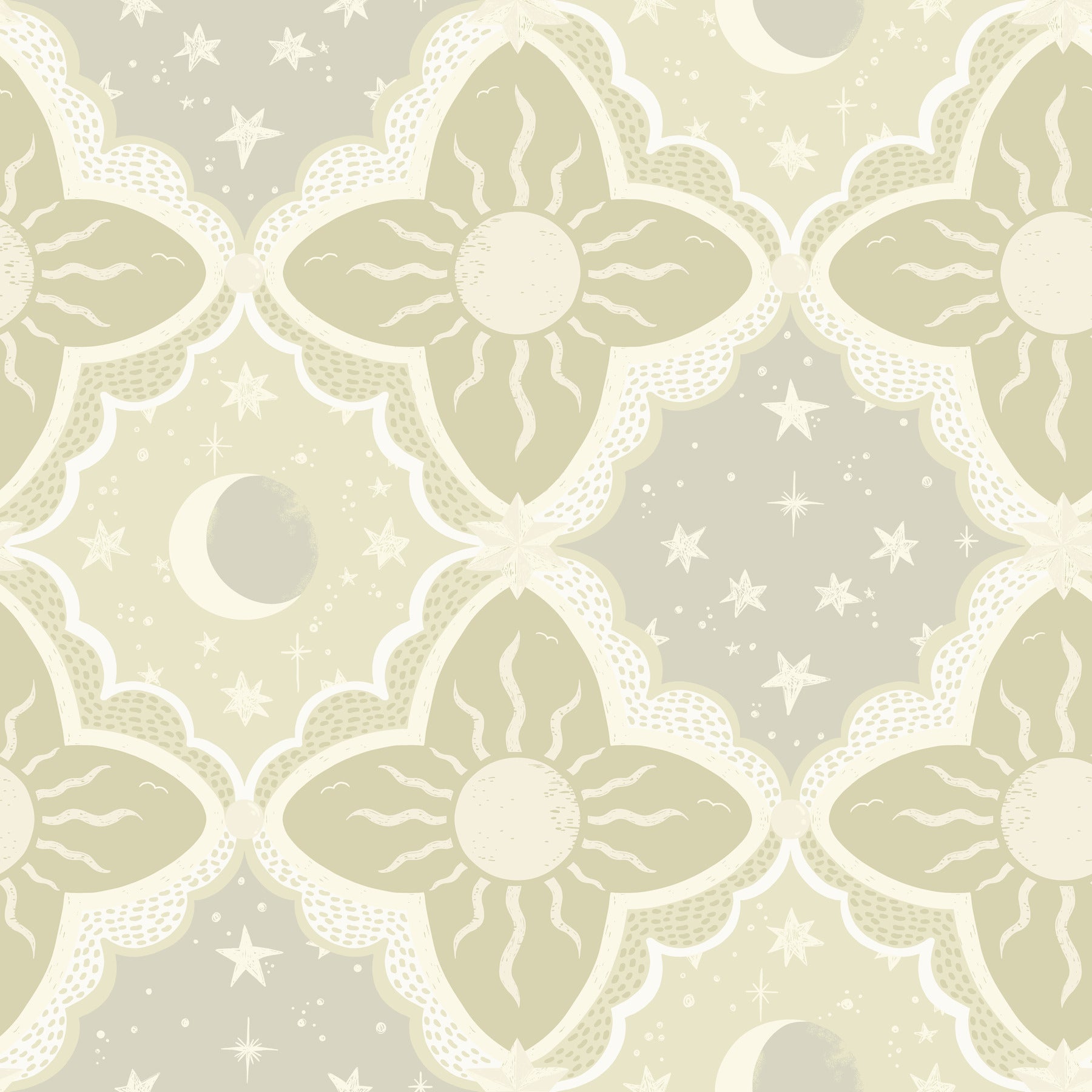 Sol & Mane Green Wallpaper - York Wallcoverings - MB29033 - York Wallcoverings Wallpaper