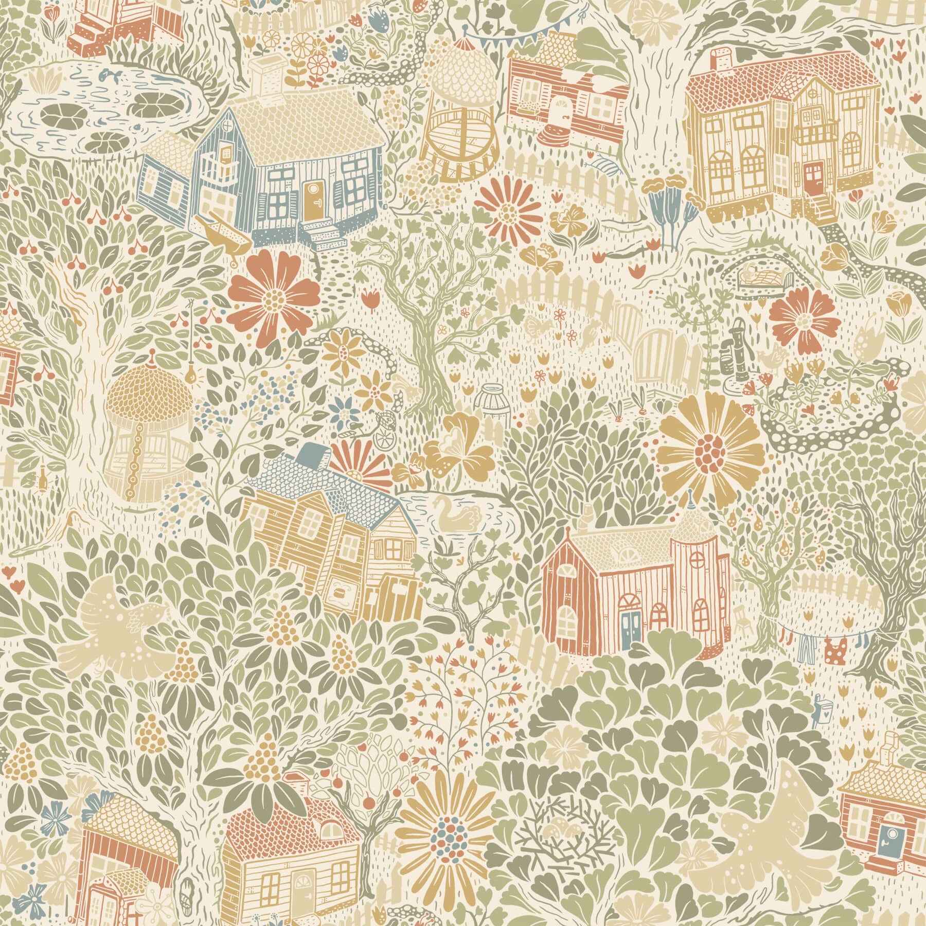Bygga Bo Neutral Wallpaper - York Wallcoverings - MB63001 - York Wallcoverings Wallpaper