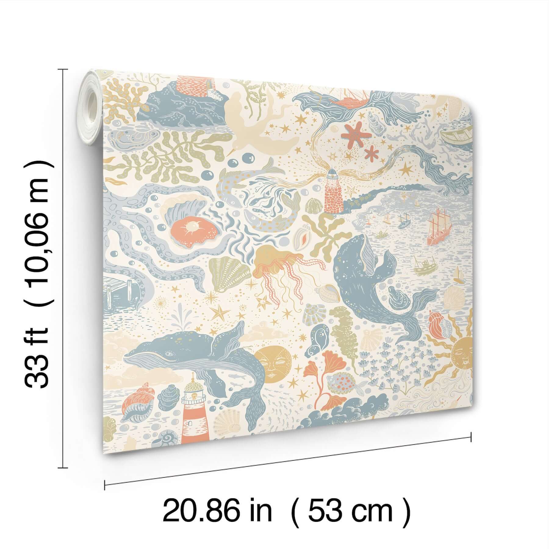 havet-multi-wallpaper-york-wallcoverings-mb29015 - York Wallpaper Wallpaper